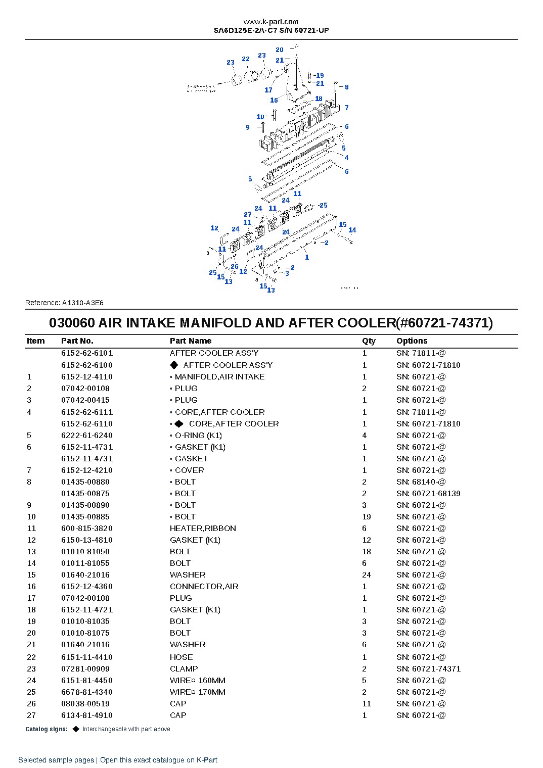 SA6D125E-2A-C7 S/N 60721-UP – sample page 6 SA6D125E-2A-C7 S/N 60721-UP – sample page 6