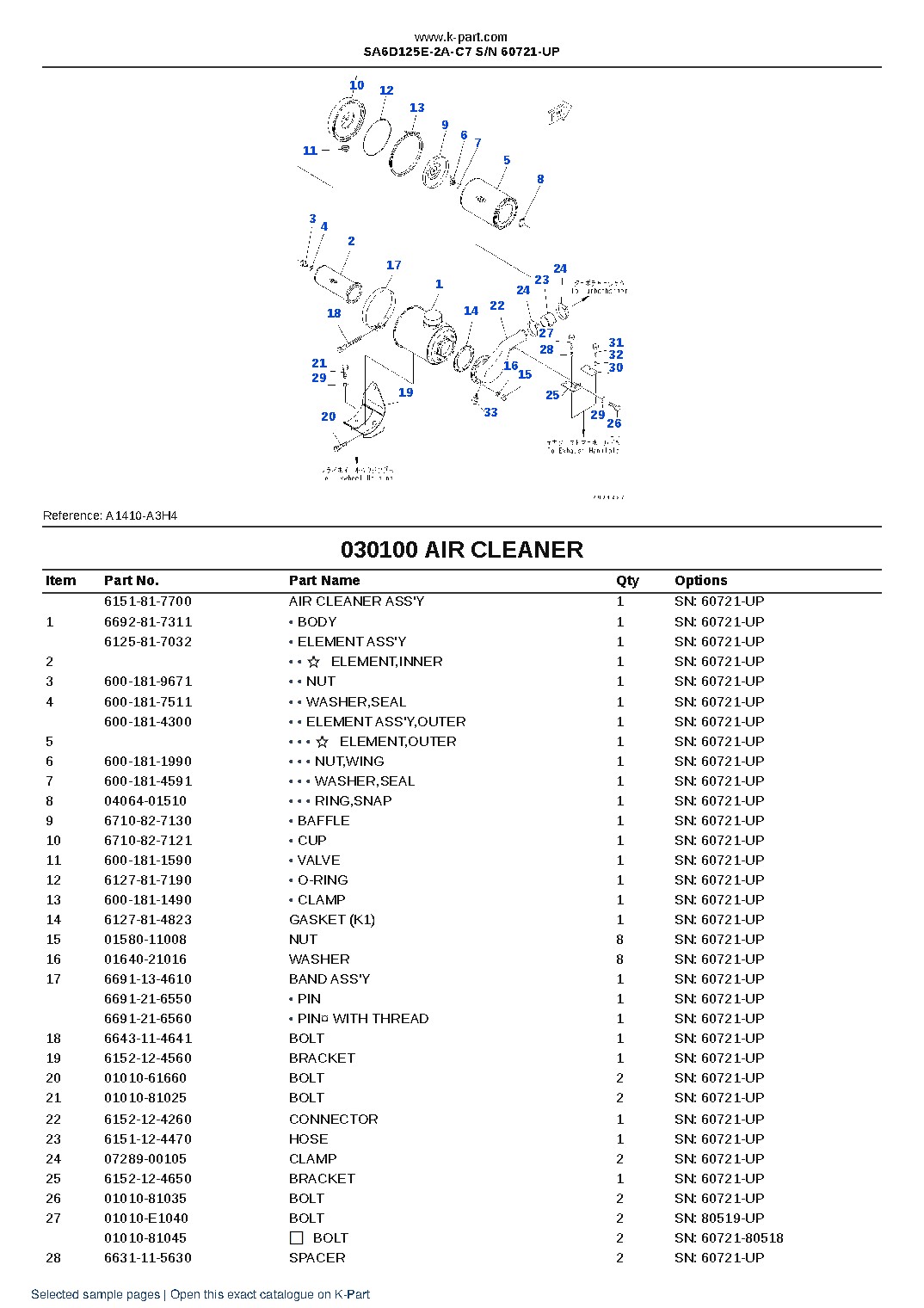 SA6D125E-2A-C7 S/N 60721-UP – sample page 9 SA6D125E-2A-C7 S/N 60721-UP – sample page 9