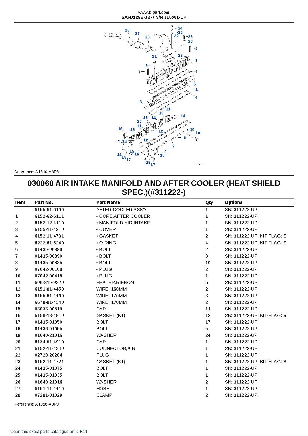 SA6D125E-3B-7 S/N 310001-UP – sample page 7 SA6D125E-3B-7 S/N 310001-UP – sample page 7