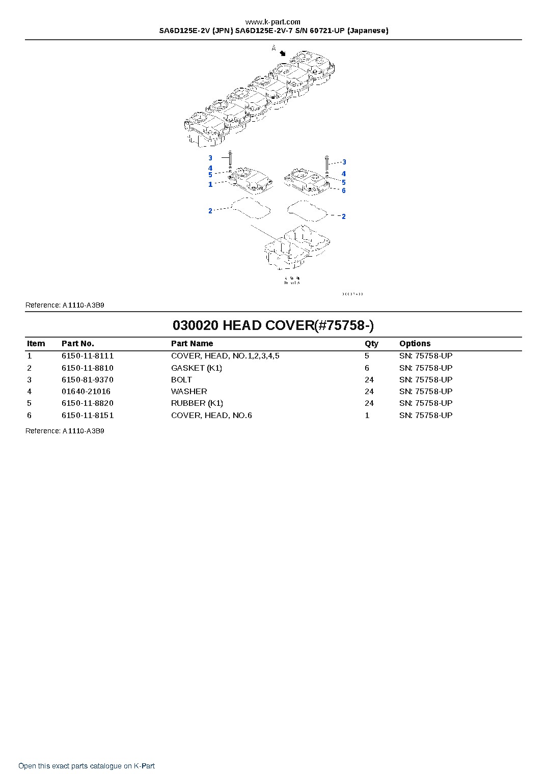 SA6D125E-2V (JPN) SA6D125E-2V-7 S/N 60721-UP (Japanese) – sample page 3 SA6D125E-2V (JPN) SA6D125E-2V-7 S/N 60721-UP (Japanese) – sample page 3