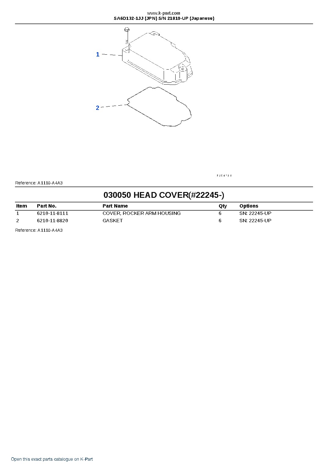 SA6D132-1JJ (JPN) S/N 21810-UP (Japanese) – sample page 7 SA6D132-1JJ (JPN) S/N 21810-UP (Japanese) – sample page 7