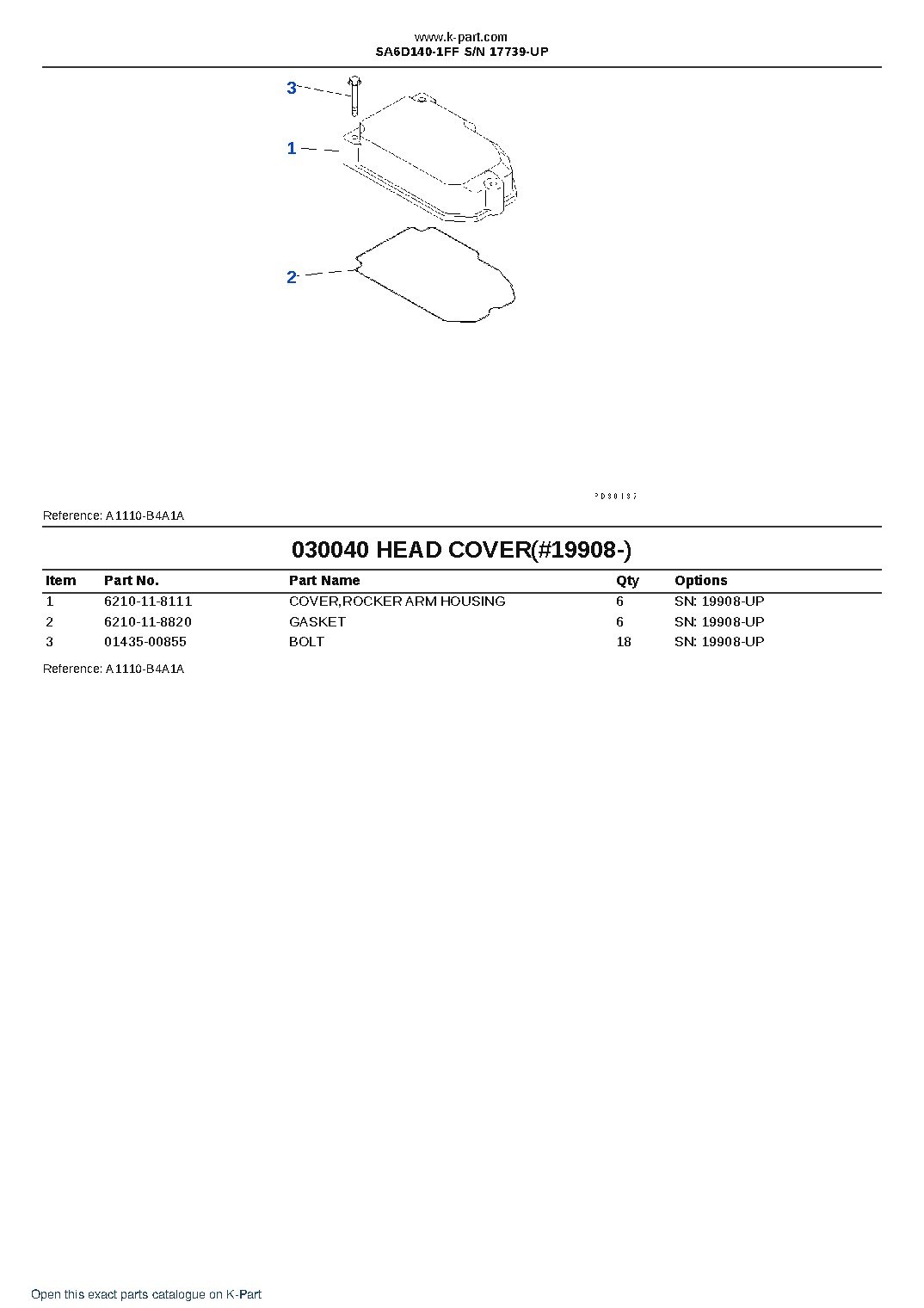 SA6D140-1FF S/N 17739-UP – sample page 6 SA6D140-1FF S/N 17739-UP – sample page 6