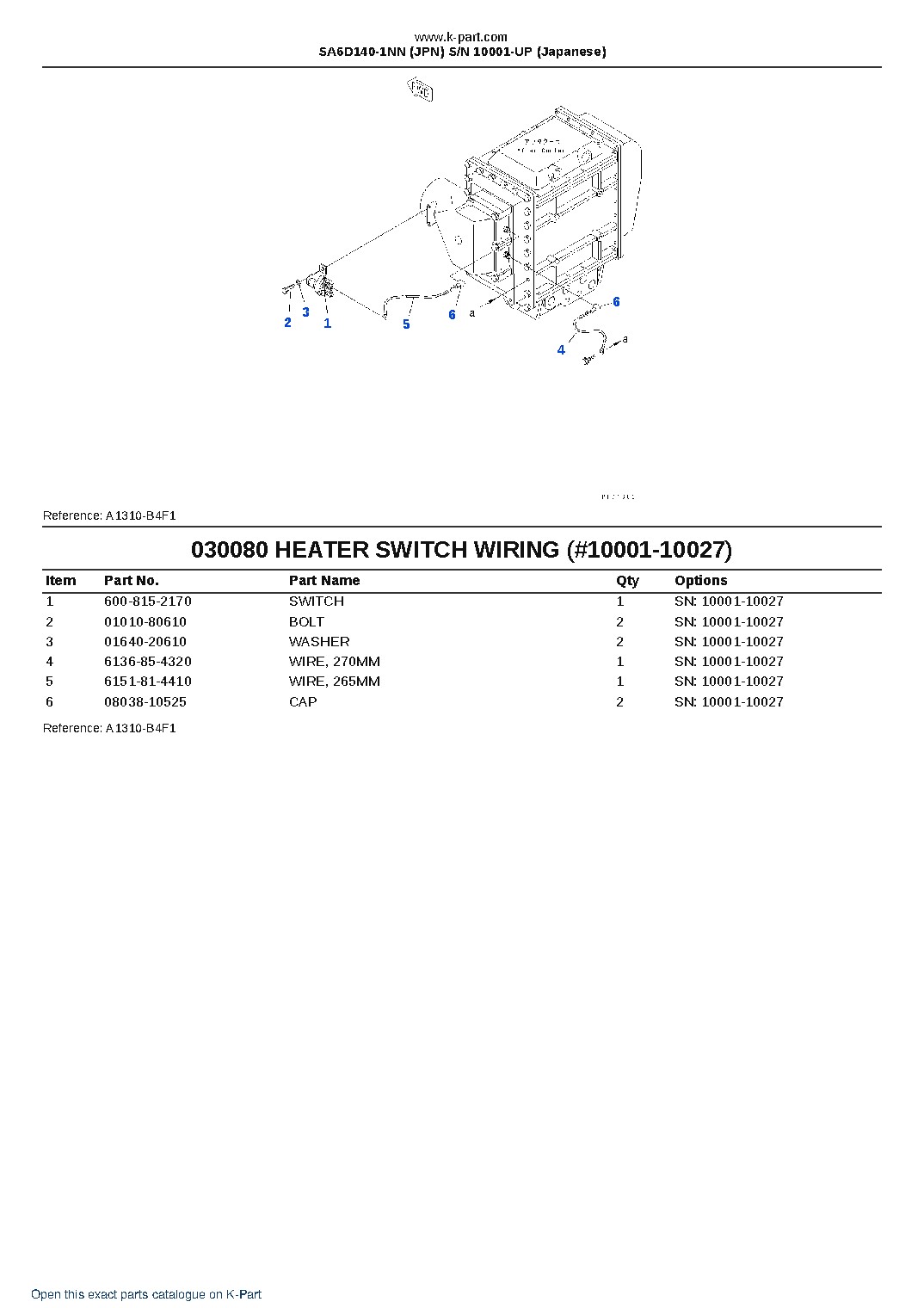 SA6D140-1NN (JPN) S/N 10001-UP (Japanese) – sample page 10 SA6D140-1NN (JPN) S/N 10001-UP (Japanese) – sample page 10