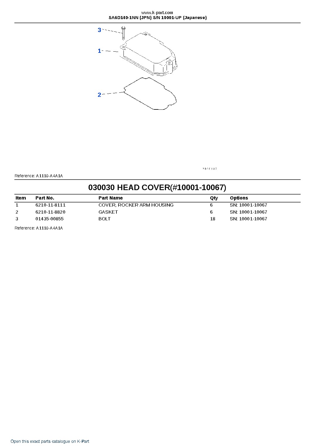 SA6D140-1NN (JPN) S/N 10001-UP (Japanese) – sample page 4 SA6D140-1NN (JPN) S/N 10001-UP (Japanese) – sample page 4