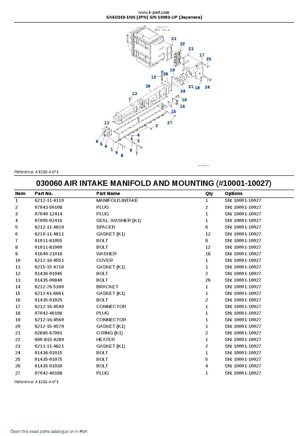 SA6D140-1NN (JPN) S/N 10001-UP (Japanese) – sample page 7 SA6D140-1NN (JPN) S/N 10001-UP (Japanese) – sample page 7