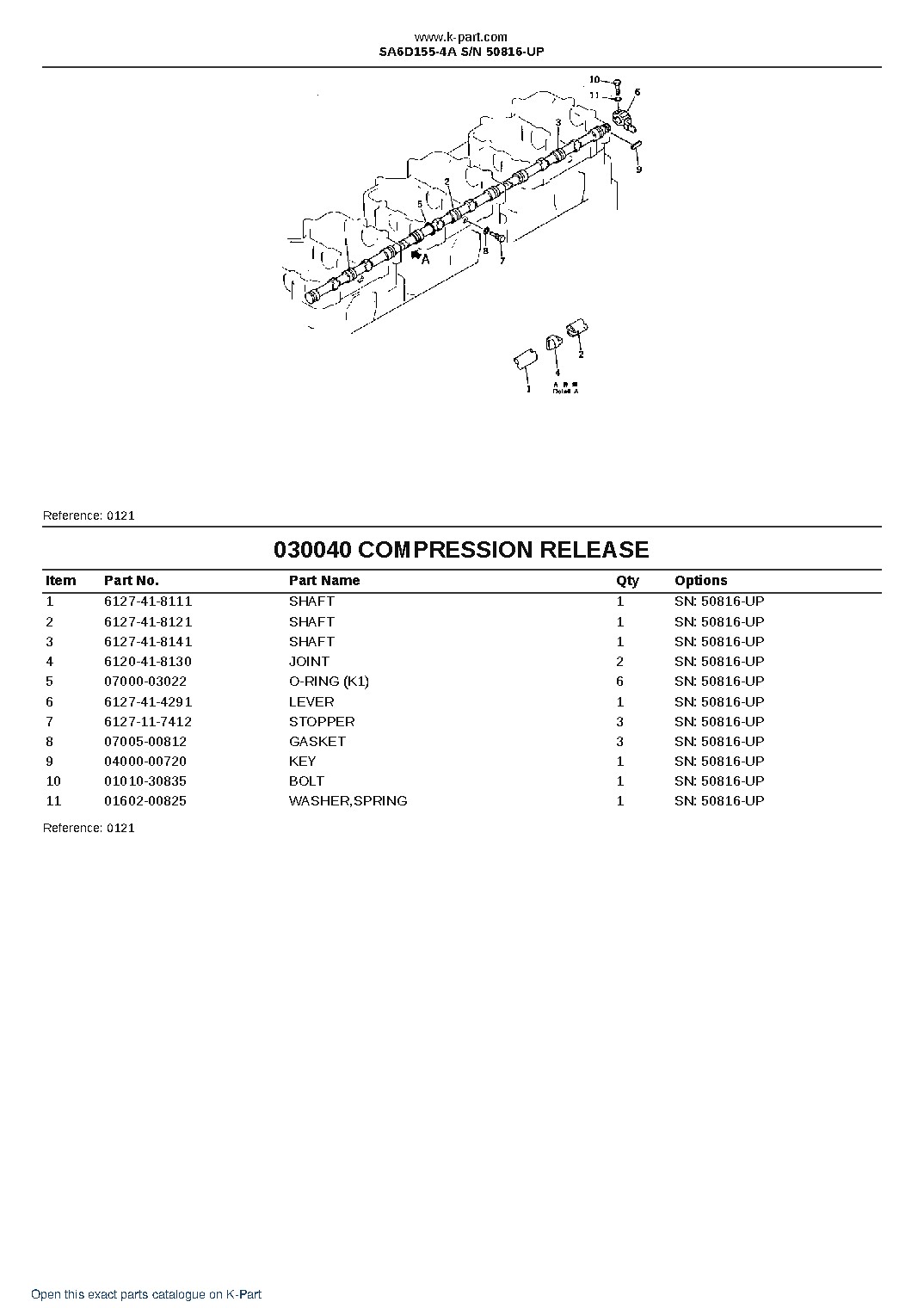 SA6D155-4A S/N 50816-UP – sample page 6 SA6D155-4A S/N 50816-UP – sample page 6