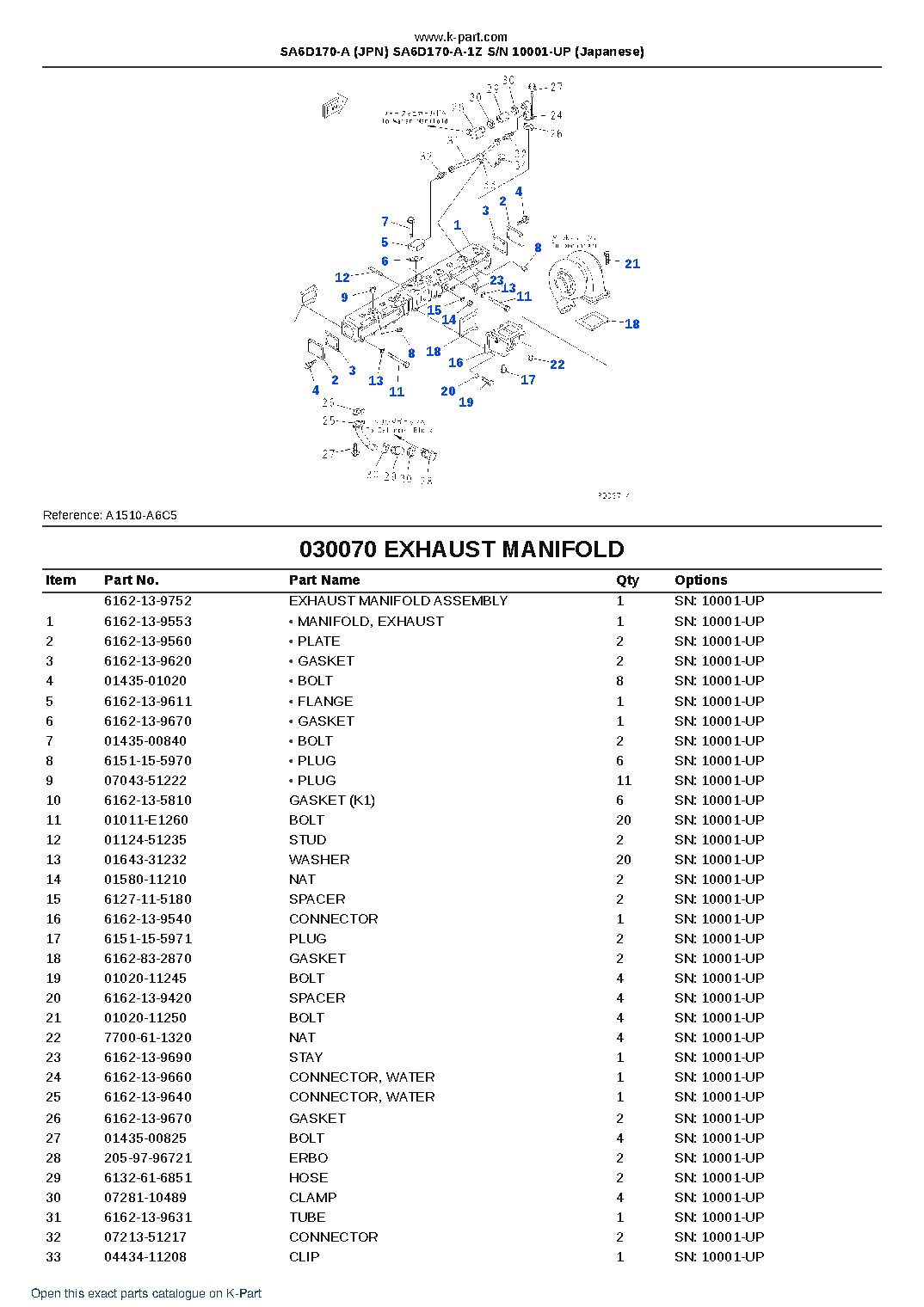 SA6D170-A (JPN) SA6D170-A-1Z S/N 10001-UP (Japanese) – sample page 10