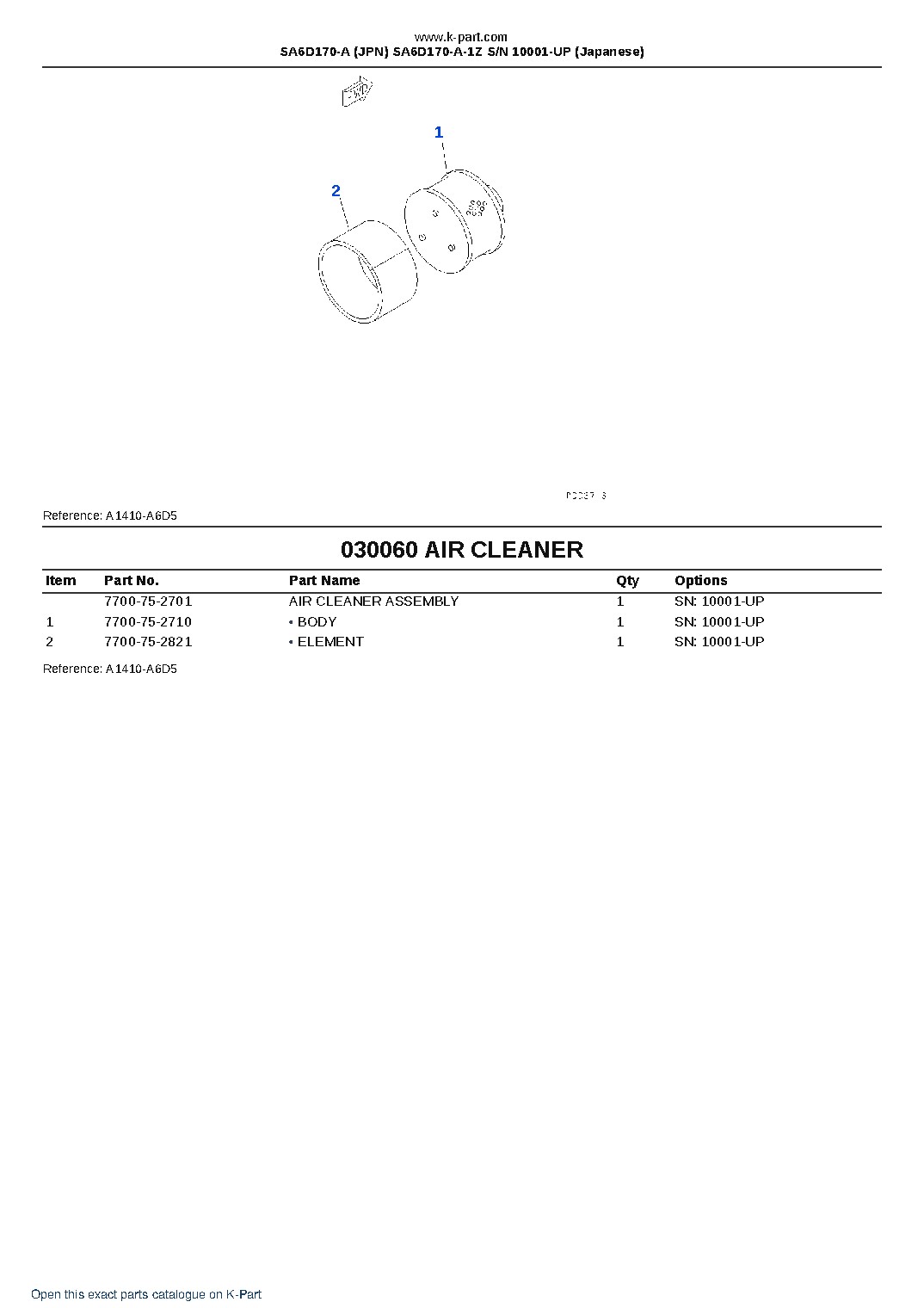 SA6D170-A (JPN) SA6D170-A-1Z S/N 10001-UP (Japanese) – sample page 9