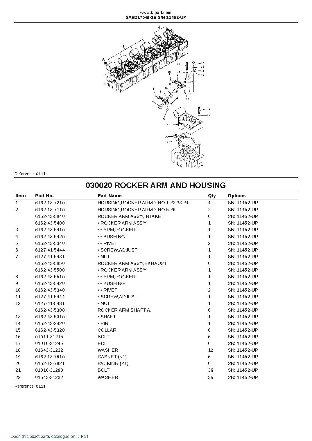 SA6D170-B-1E S/N 11452-UP – sample page 2 SA6D170-B-1E S/N 11452-UP – sample page 2