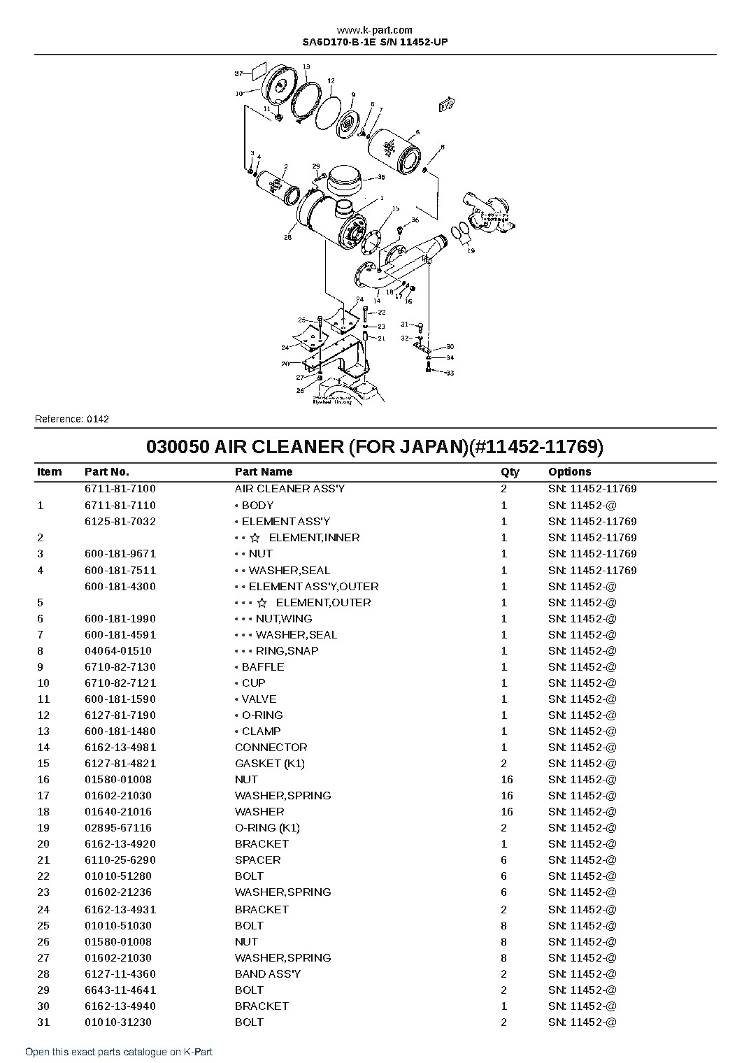 SA6D170-B-1E S/N 11452-UP – sample page 6 SA6D170-B-1E S/N 11452-UP – sample page 6