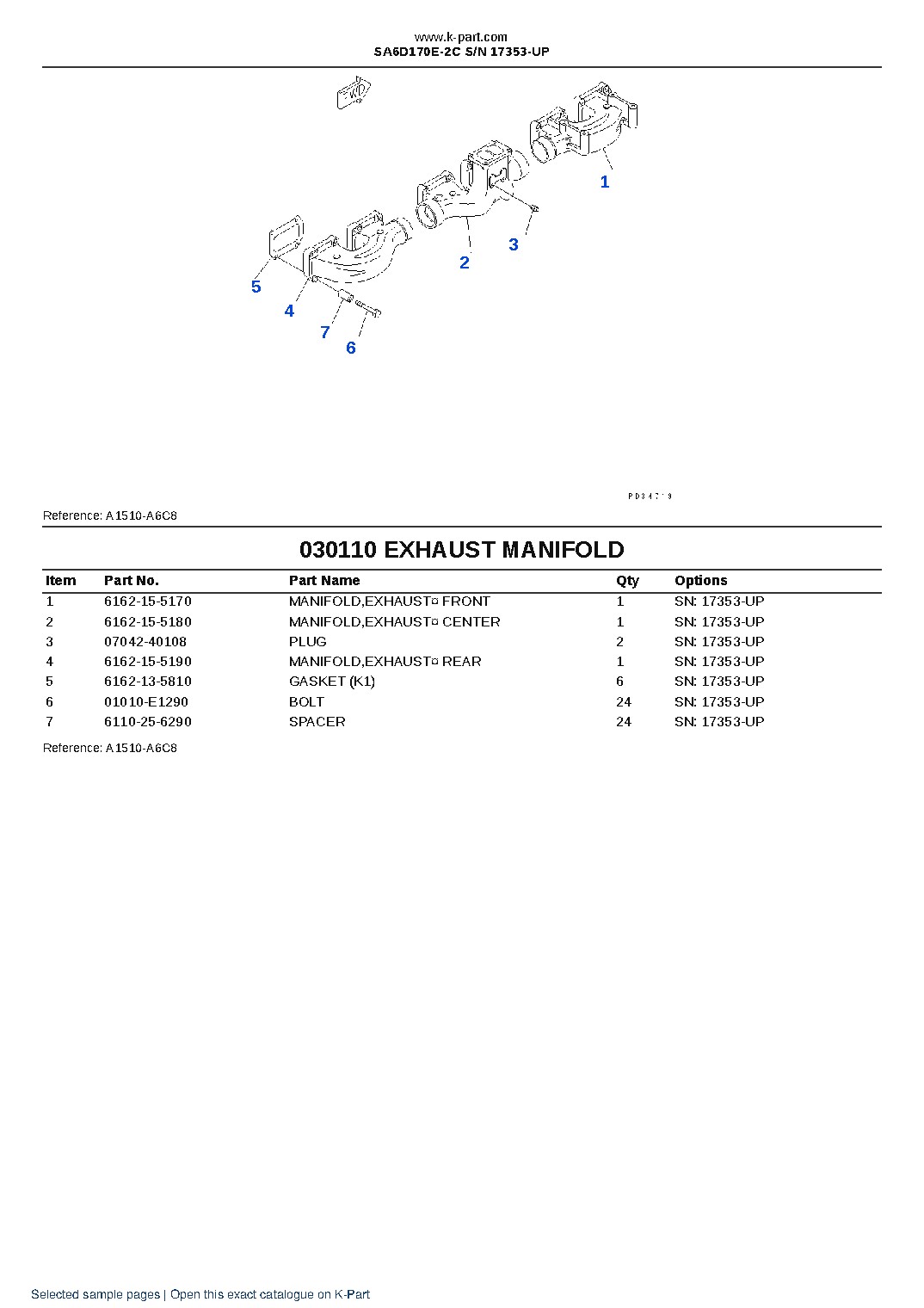SA6D170E-2C S/N 17353-UP – sample page 10 SA6D170E-2C S/N 17353-UP – sample page 10
