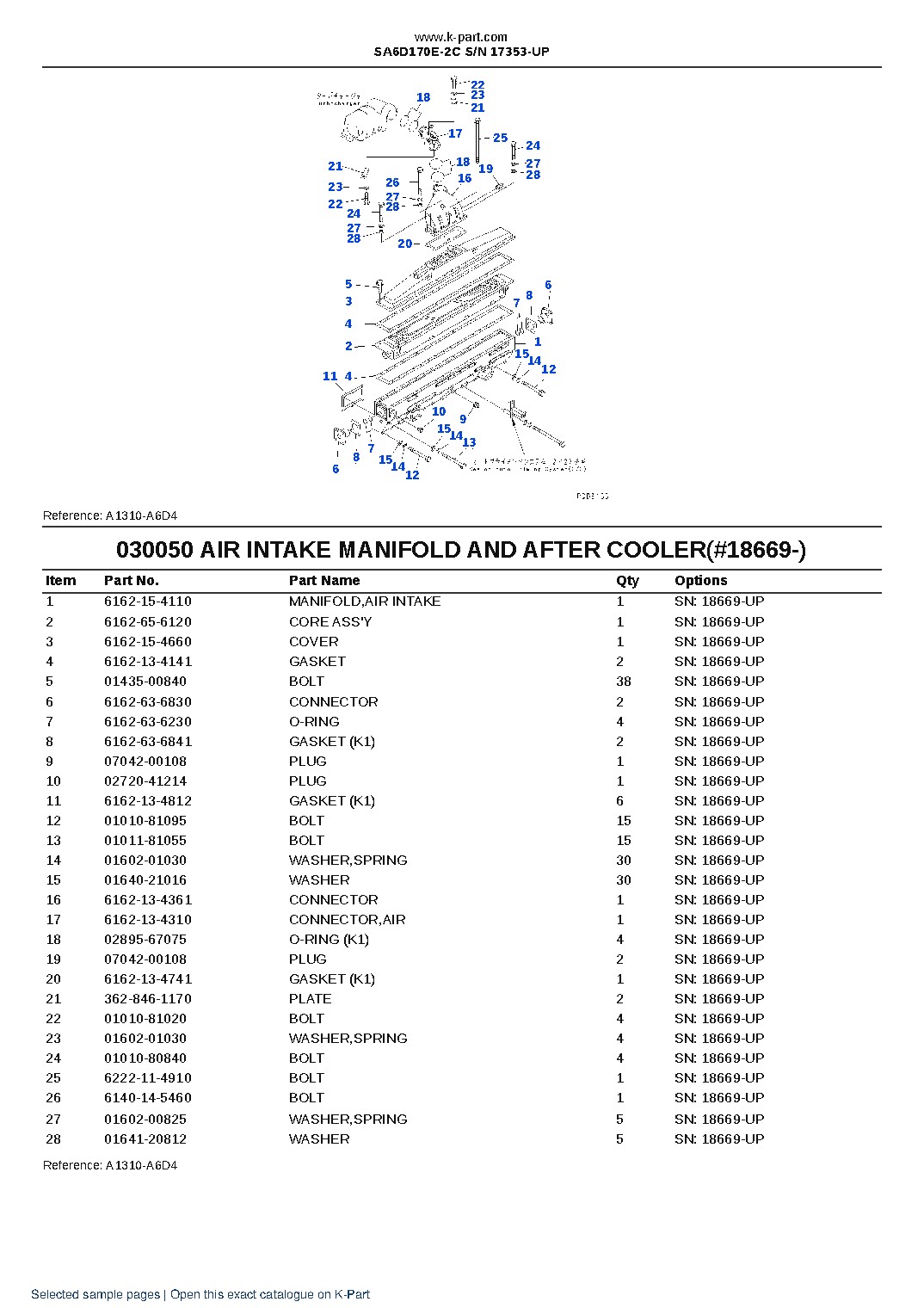 SA6D170E-2C S/N 17353-UP – sample page 6 SA6D170E-2C S/N 17353-UP – sample page 6