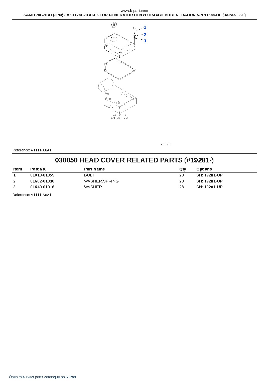 SA6D170B-1GD (JPN) SA6D170B-1GD-F6 FOR GENERATOR DENYO DSG470 COGENERATION S/N 11500-UP (JAPANESE) – sample page 7