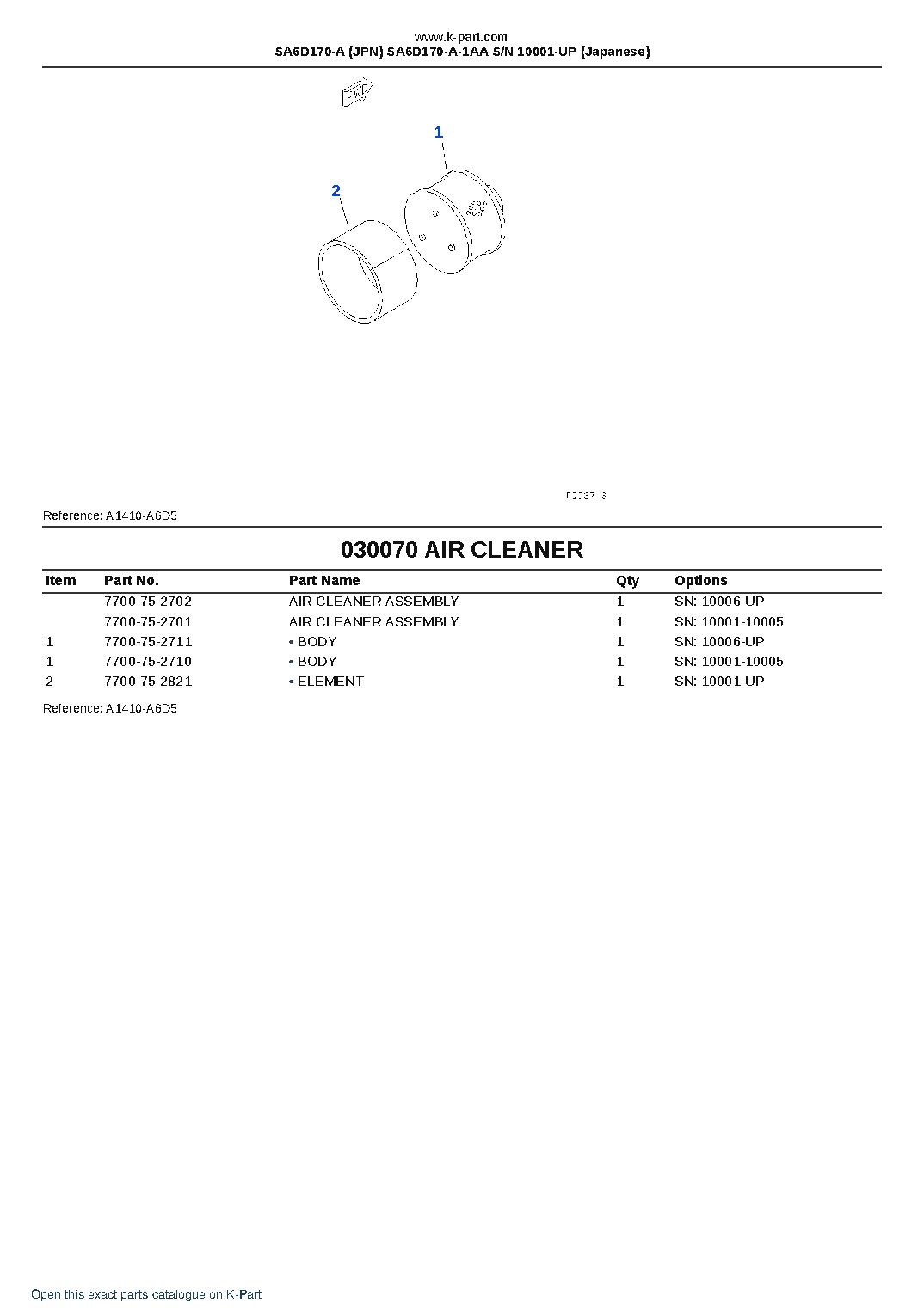 SA6D170-A (JPN) SA6D170-A-1AA S/N 10001-UP (Japanese) – sample page 10