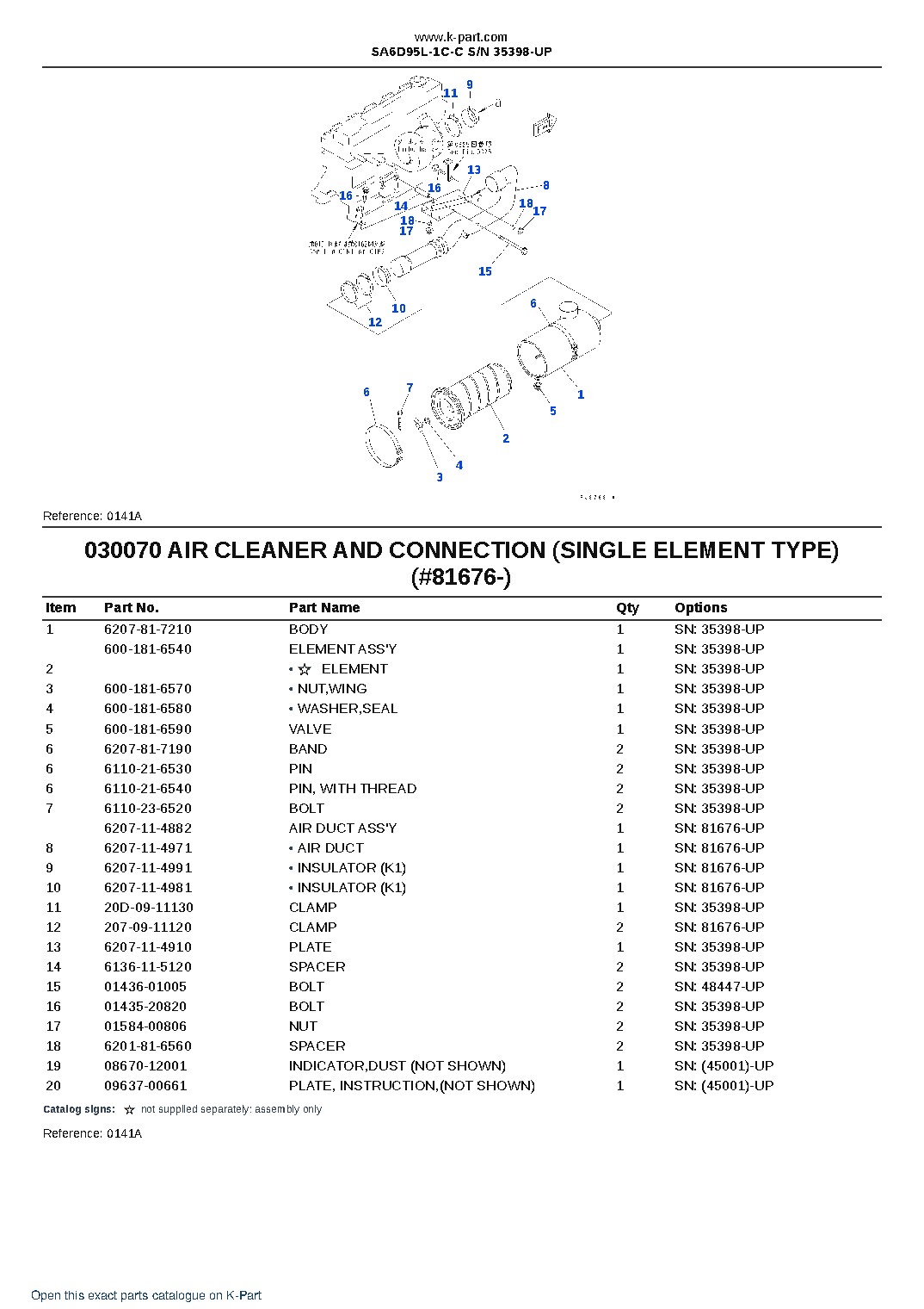 SA6D95L-1C-C S/N 35398-UP – sample page 8 SA6D95L-1C-C S/N 35398-UP – sample page 8