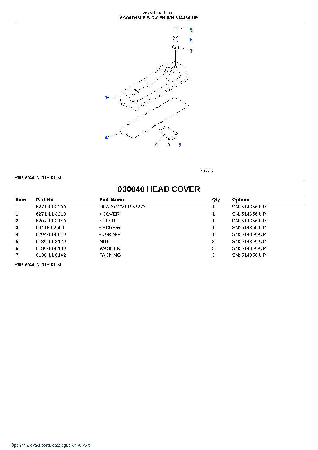 SAA4D95LE-5-CX-FH S/N 514856-UP – sample page 4 SAA4D95LE-5-CX-FH S/N 514856-UP – sample page 4