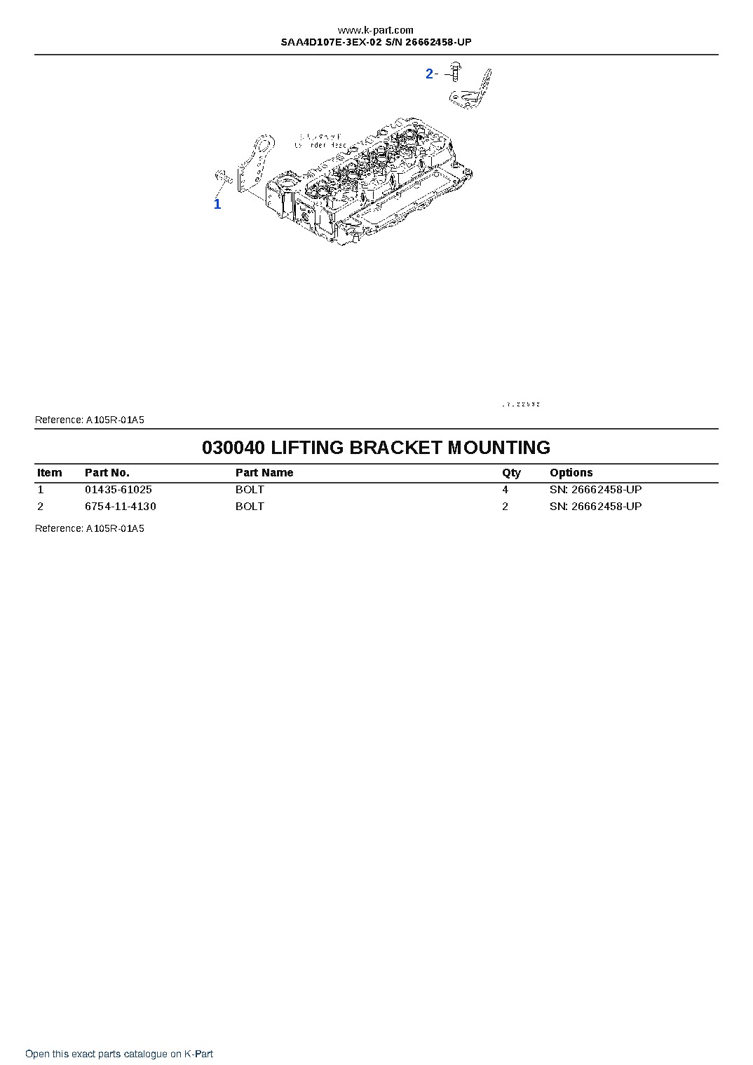 SAA4D107E-3EX-02 S/N 26662458-UP – sample page 4 SAA4D107E-3EX-02 S/N 26662458-UP – sample page 4