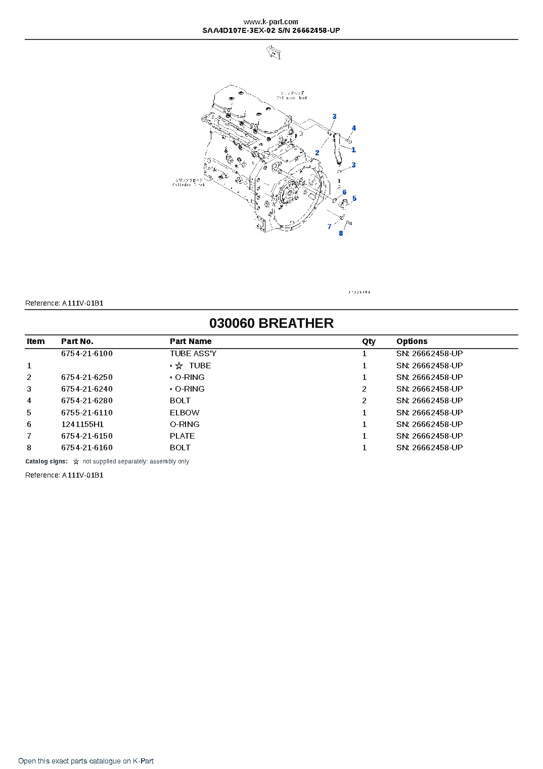 SAA4D107E-3EX-02 S/N 26662458-UP – sample page 6 SAA4D107E-3EX-02 S/N 26662458-UP – sample page 6