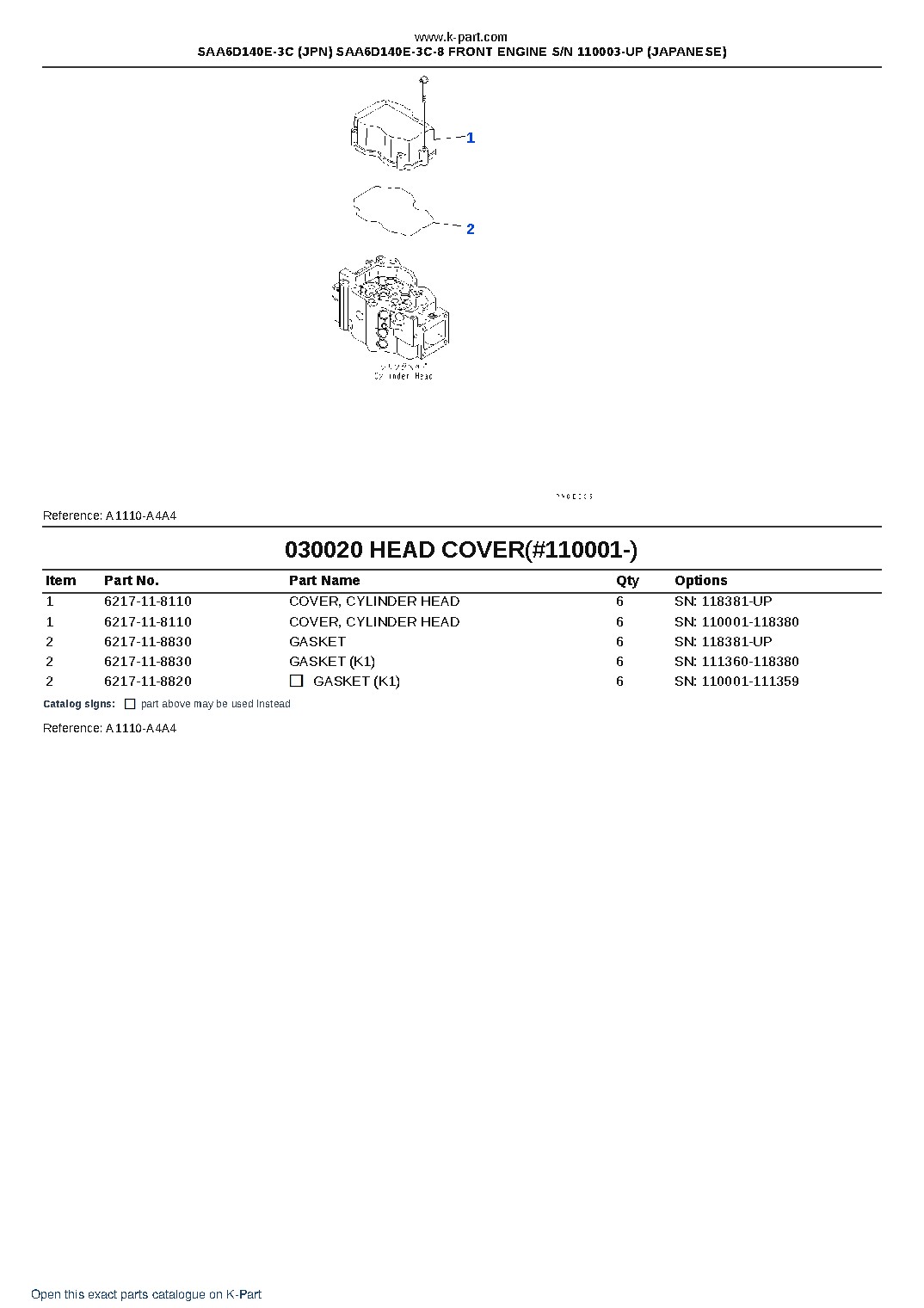 SAA6D140E-3C (JPN) SAA6D140E-3C-8 FRONT ENGINE S/N 110003-UP (JAPANESE) – sample page 3 SAA6D140E-3C (JPN) SAA6D140E-3C-8 FRONT ENGINE S/N 110003-UP (JAPANESE) – sample page 3