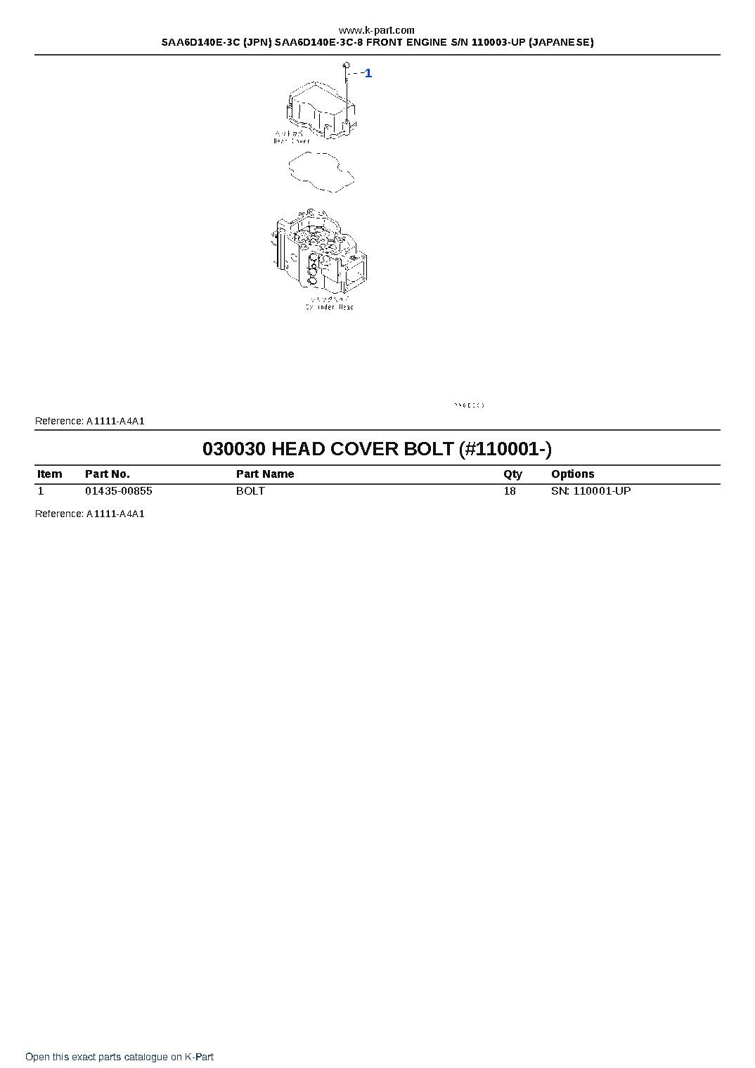SAA6D140E-3C (JPN) SAA6D140E-3C-8 FRONT ENGINE S/N 110003-UP (JAPANESE) – sample page 4 SAA6D140E-3C (JPN) SAA6D140E-3C-8 FRONT ENGINE S/N 110003-UP (JAPANESE) – sample page 4