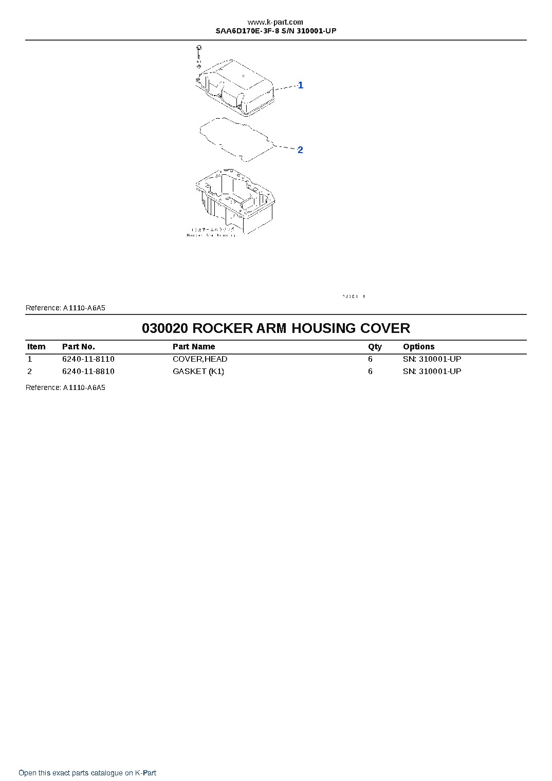 SAA6D170E-3F-8 S/N 310001-UP – sample page 3 SAA6D170E-3F-8 S/N 310001-UP – sample page 3