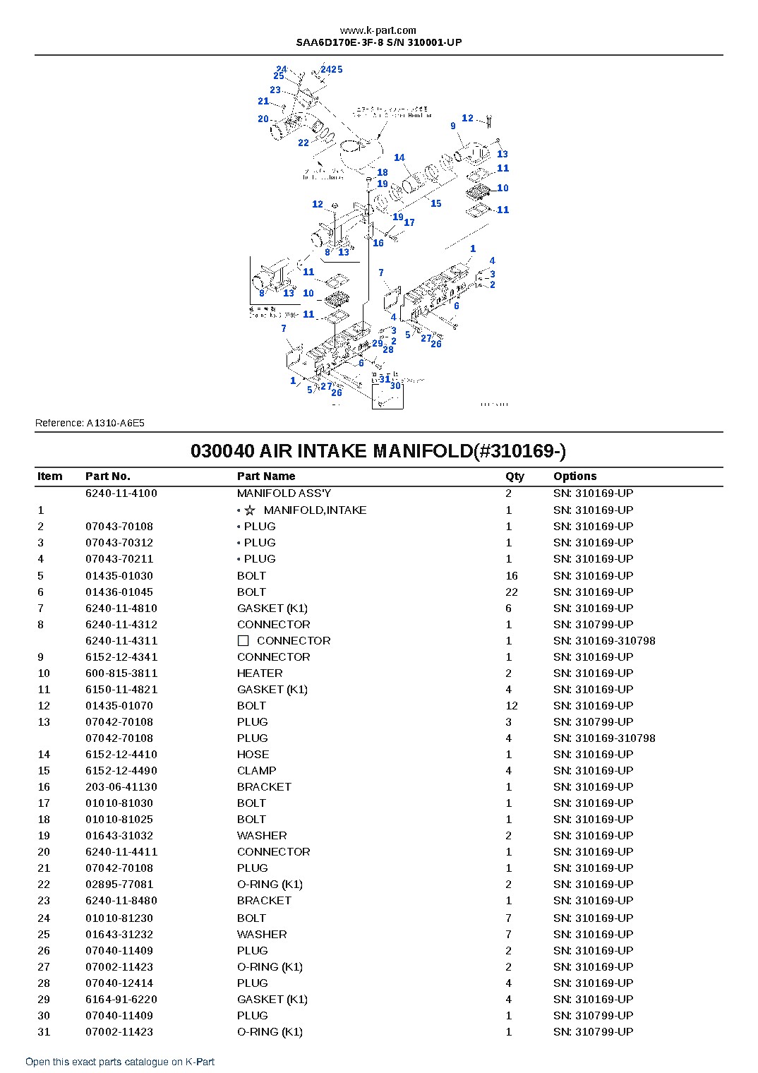 SAA6D170E-3F-8 S/N 310001-UP – sample page 5 SAA6D170E-3F-8 S/N 310001-UP – sample page 5