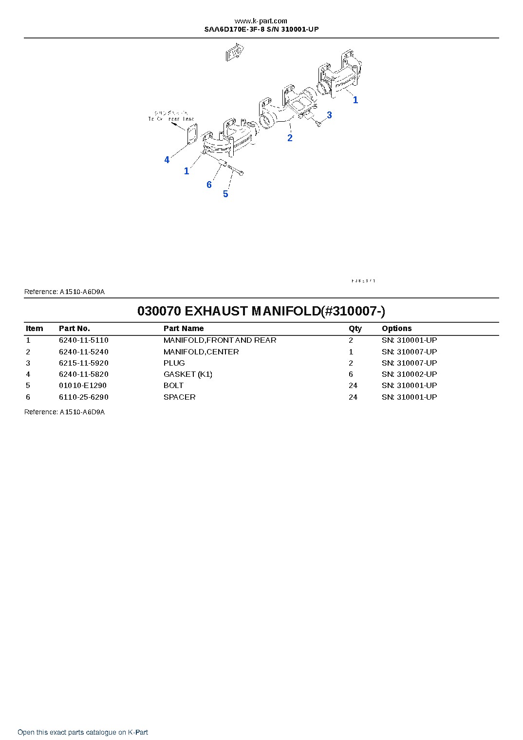 SAA6D170E-3F-8 S/N 310001-UP – sample page 9 SAA6D170E-3F-8 S/N 310001-UP – sample page 9