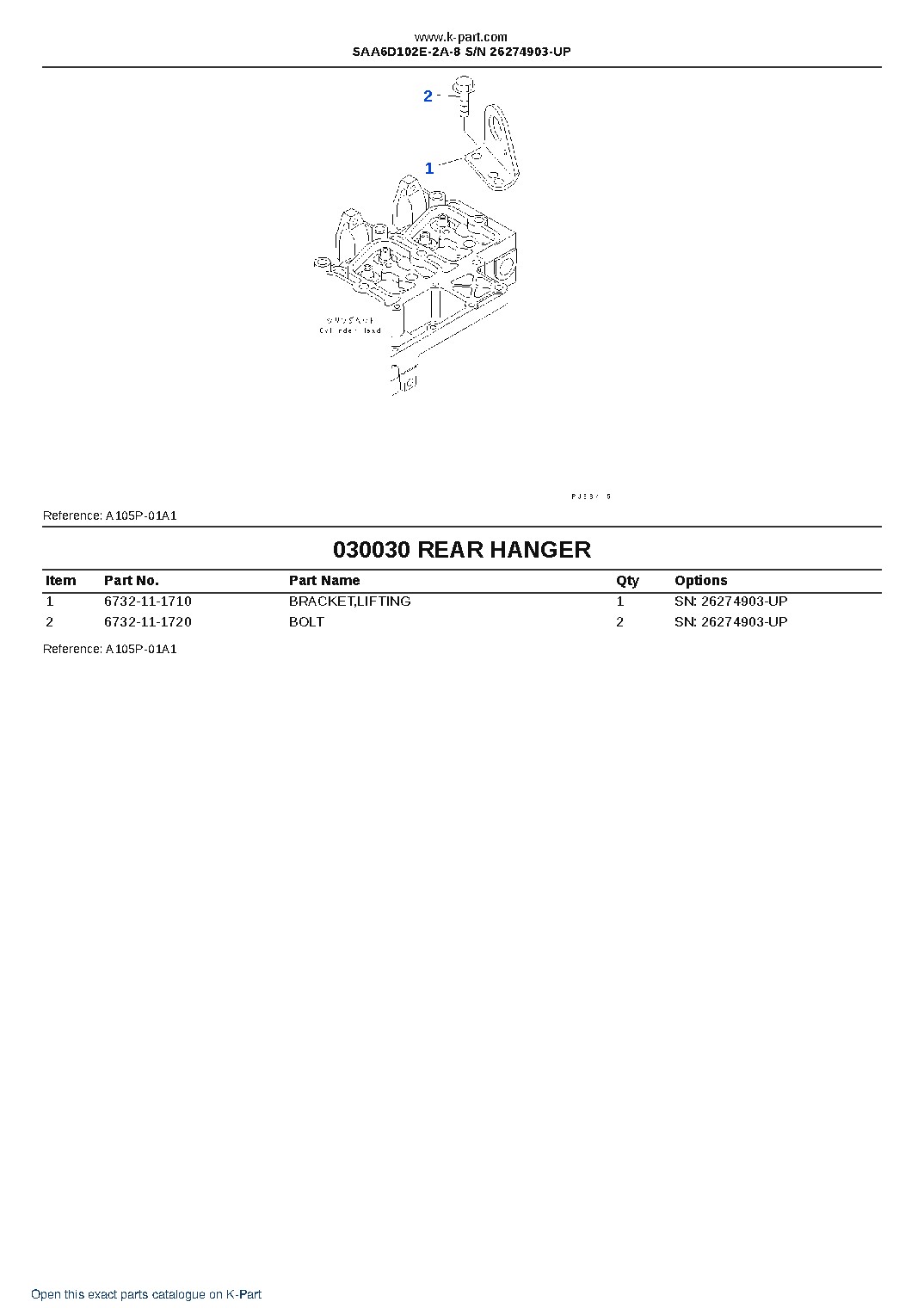SAA6D102E-2A-8 S/N 26274903-UP – sample page 3 SAA6D102E-2A-8 S/N 26274903-UP – sample page 3