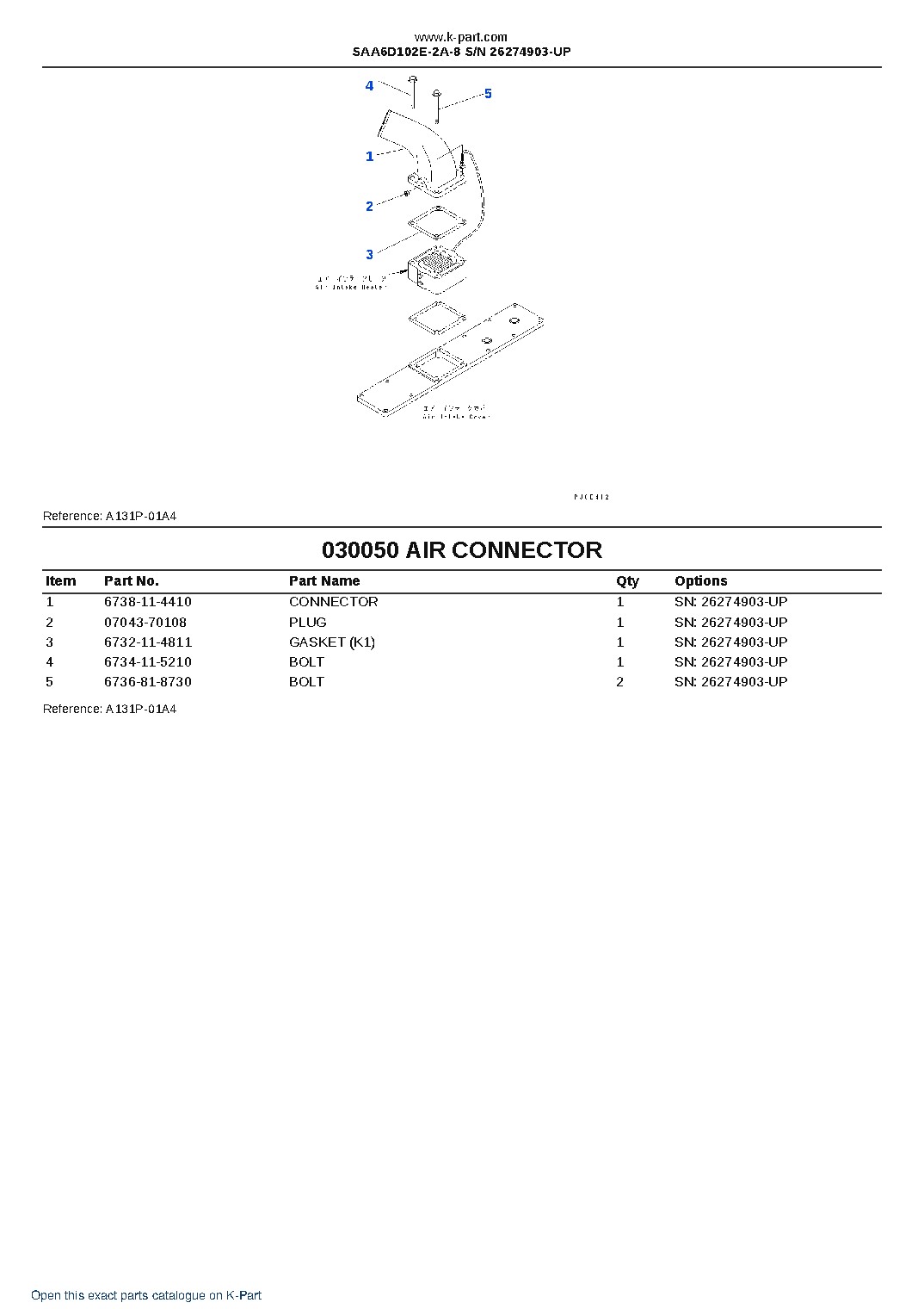 SAA6D102E-2A-8 S/N 26274903-UP – sample page 5 SAA6D102E-2A-8 S/N 26274903-UP – sample page 5