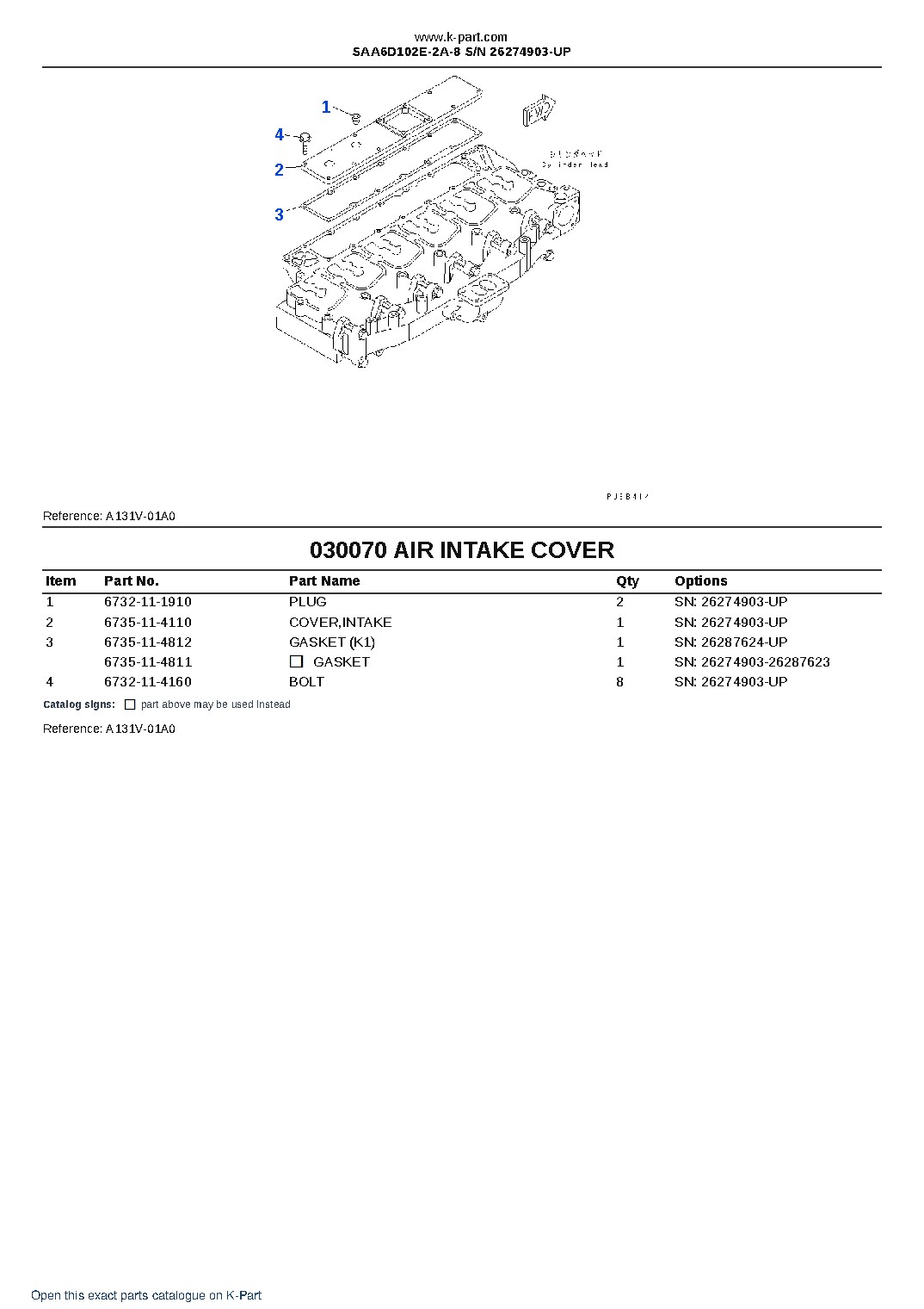 SAA6D102E-2A-8 S/N 26274903-UP – sample page 7 SAA6D102E-2A-8 S/N 26274903-UP – sample page 7