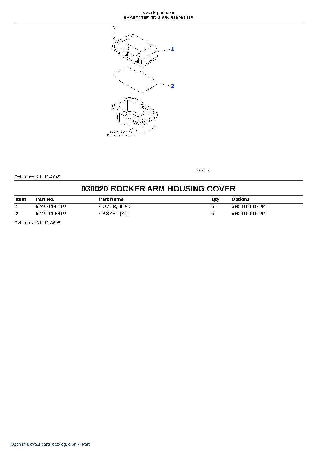 SAA6D170E-3D-8 S/N 310001-UP – sample page 3 SAA6D170E-3D-8 S/N 310001-UP – sample page 3