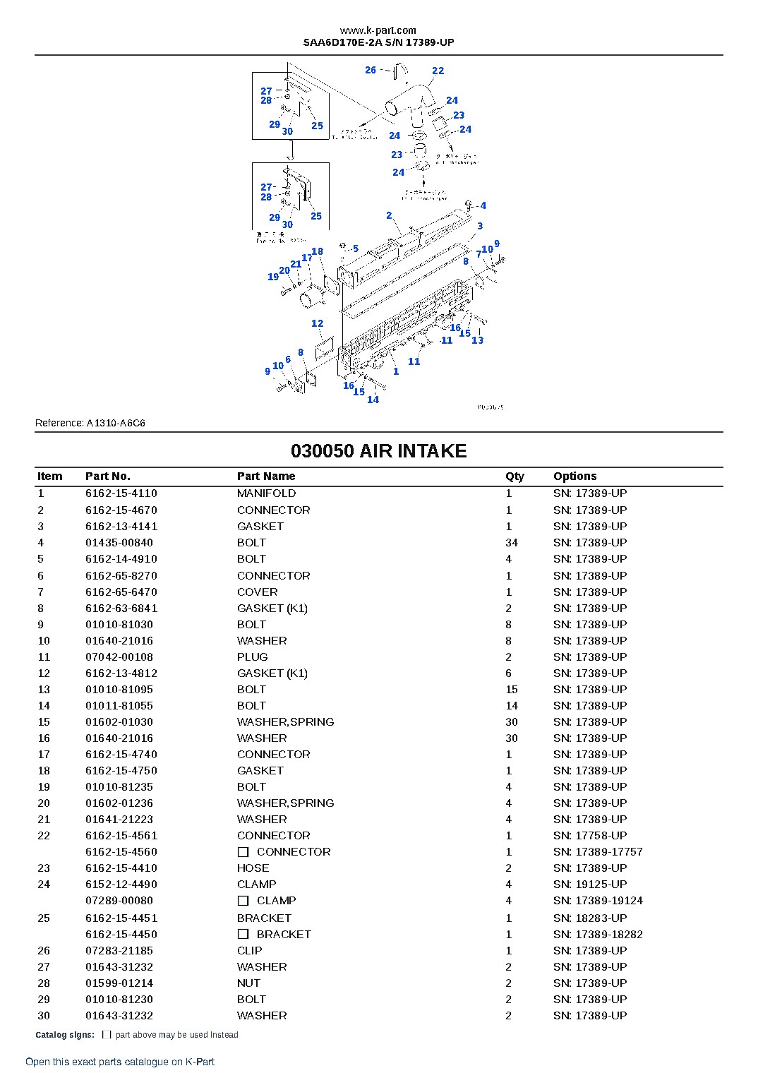SAA6D170E-2A S/N 17389-UP – sample page 6 SAA6D170E-2A S/N 17389-UP – sample page 6