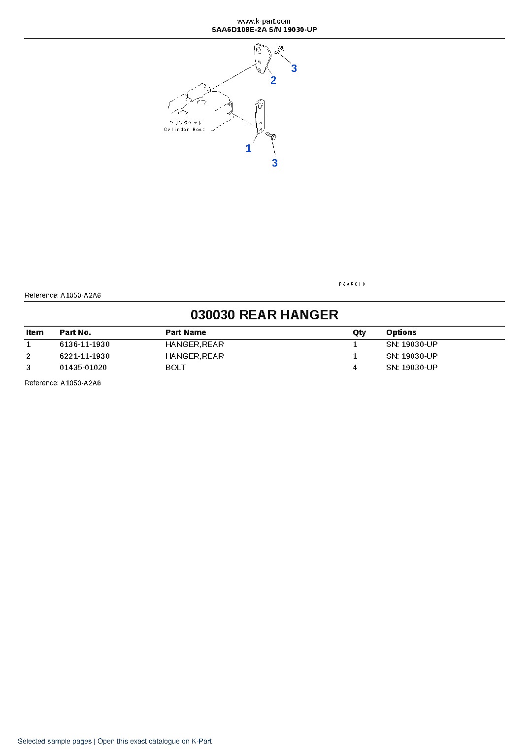 SAA6D108E-2A S/N 19030-UP – sample page 4 SAA6D108E-2A S/N 19030-UP – sample page 4