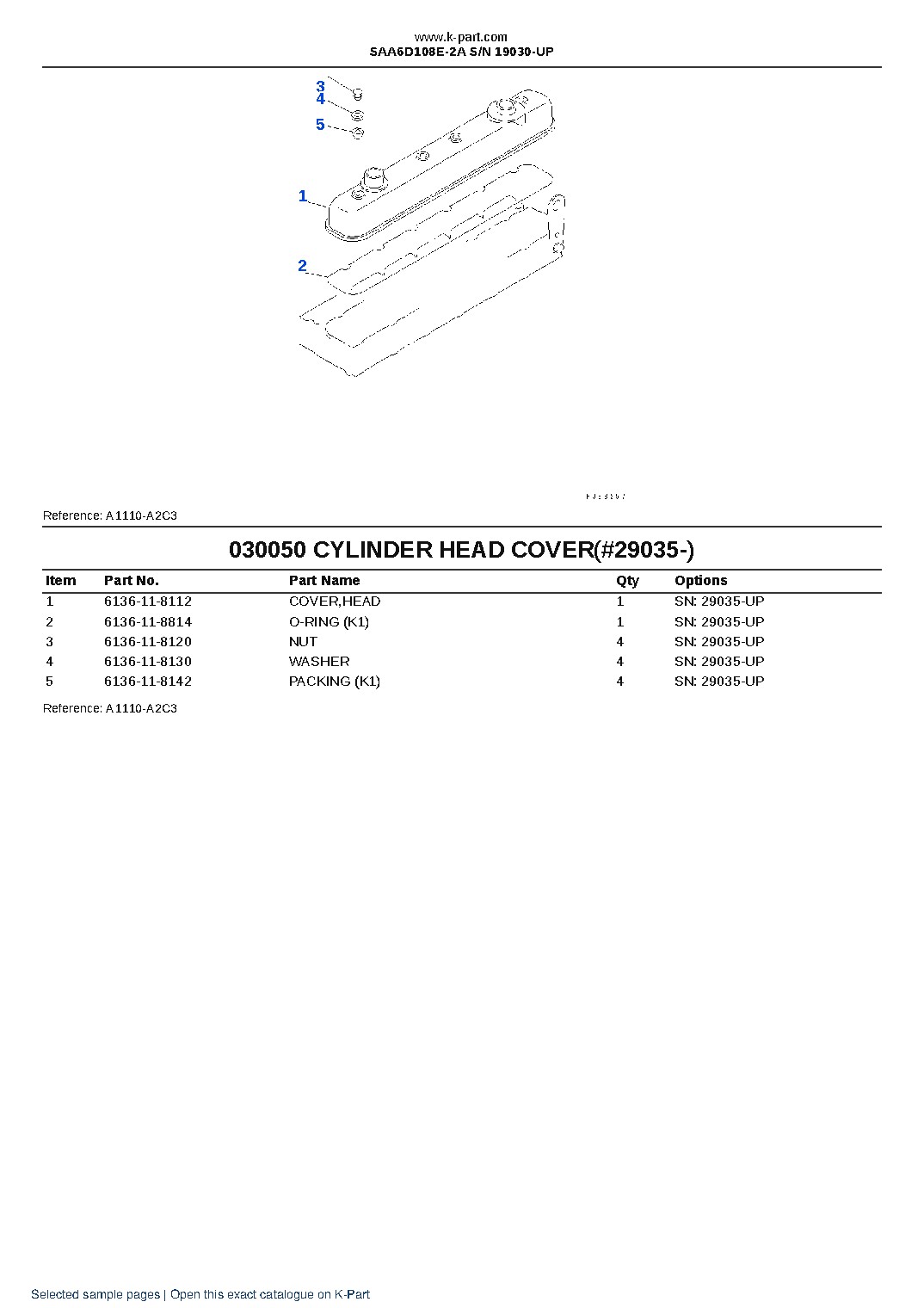 SAA6D108E-2A S/N 19030-UP – sample page 6 SAA6D108E-2A S/N 19030-UP – sample page 6