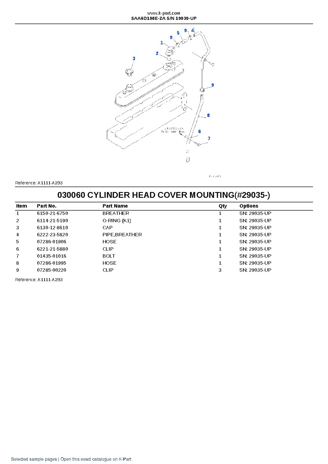 SAA6D108E-2A S/N 19030-UP – sample page 7 SAA6D108E-2A S/N 19030-UP – sample page 7