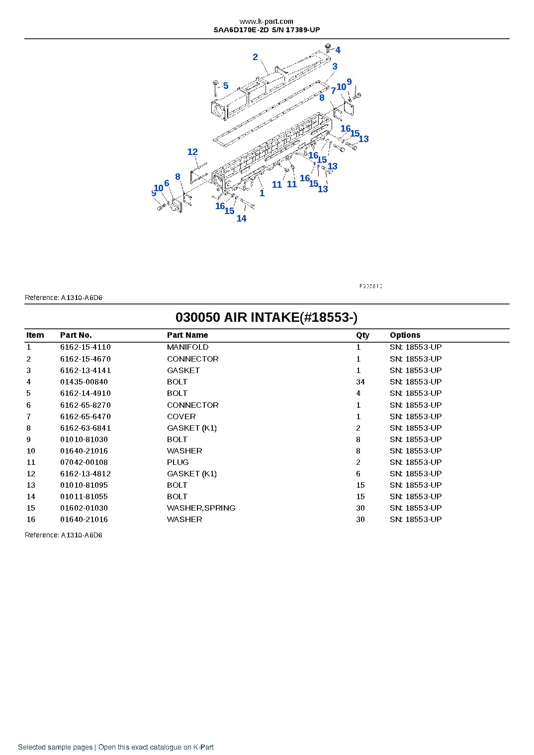 SAA6D170E-2D S/N 17389-UP – sample page 6
