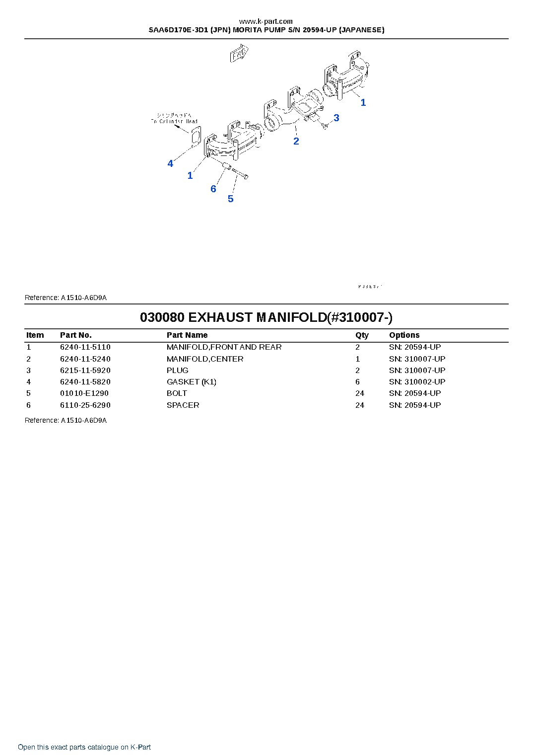 SAA6D170E-3D1 (JPN) MORITA PUMP S/N 20594-UP (JAPANESE) – sample page 10 SAA6D170E-3D1 (JPN) MORITA PUMP S/N 20594-UP (JAPANESE) – sample page 10