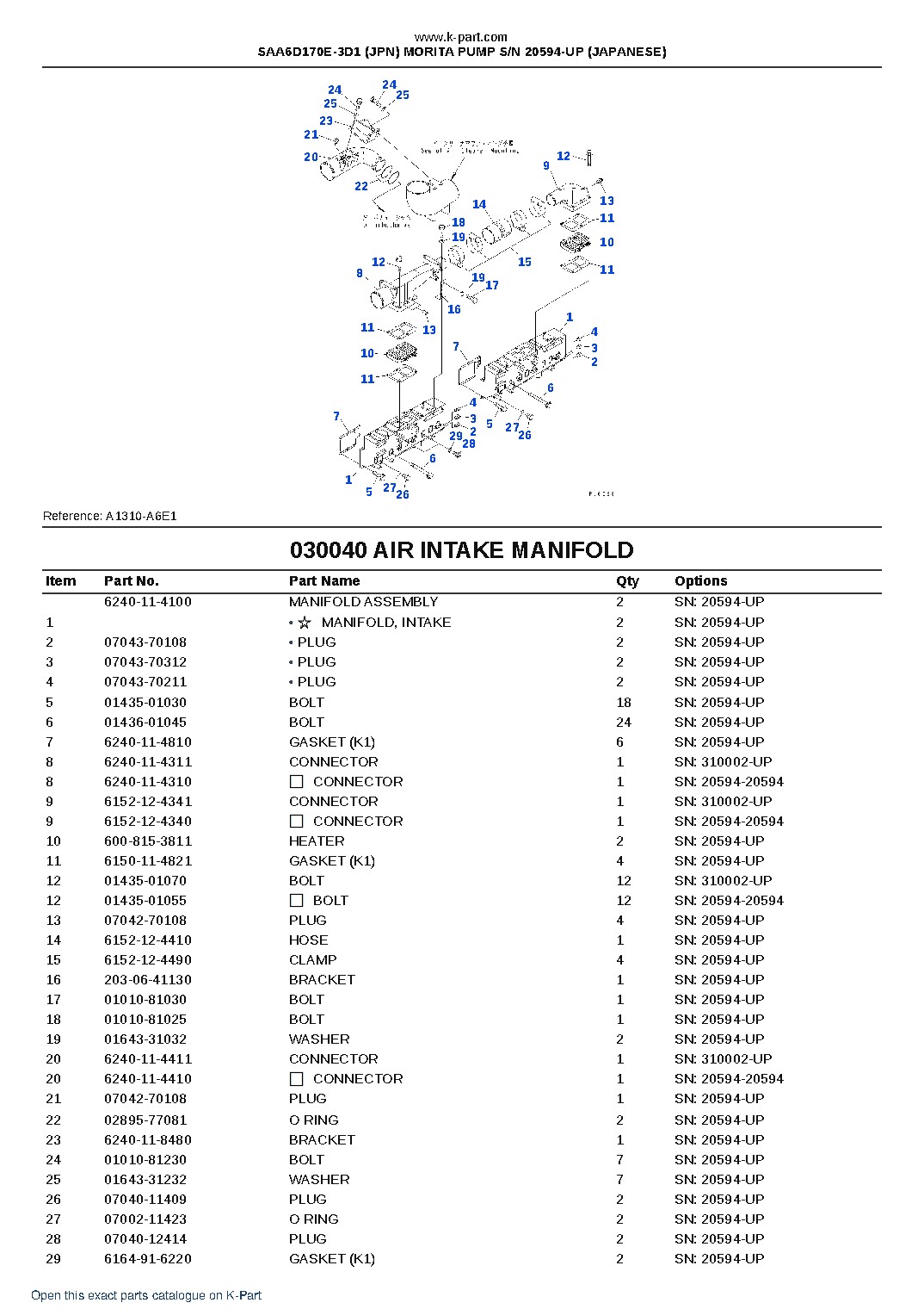 SAA6D170E-3D1 (JPN) MORITA PUMP S/N 20594-UP (JAPANESE) – sample page 5 SAA6D170E-3D1 (JPN) MORITA PUMP S/N 20594-UP (JAPANESE) – sample page 5