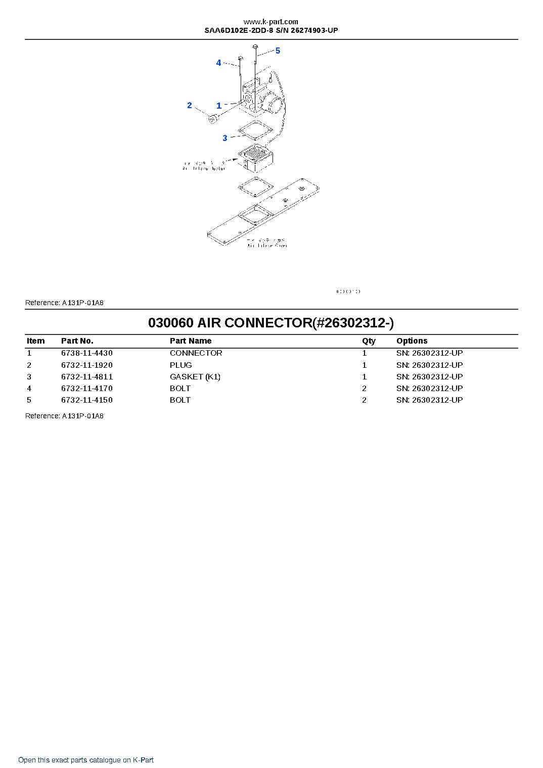 SAA6D102E-2DD-8 S/N 26274903-UP – sample page 6 SAA6D102E-2DD-8 S/N 26274903-UP – sample page 6