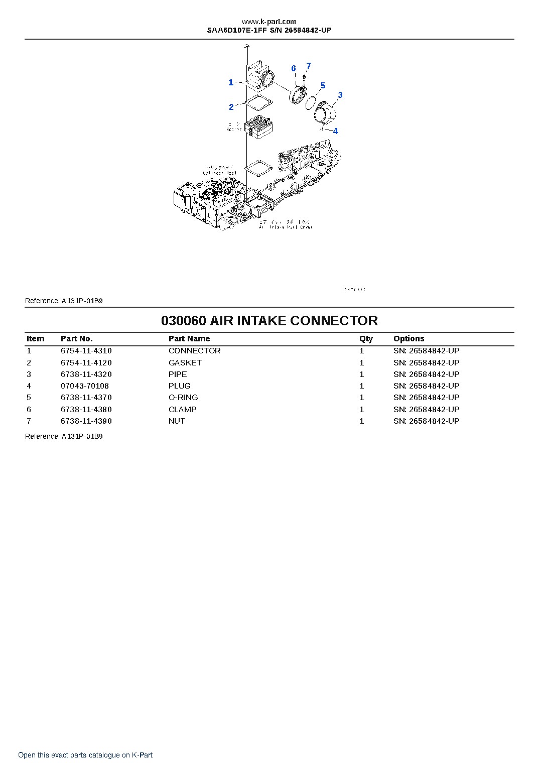 SAA6D107E-1FF S/N 26584842-UP – sample page 7 SAA6D107E-1FF S/N 26584842-UP – sample page 7