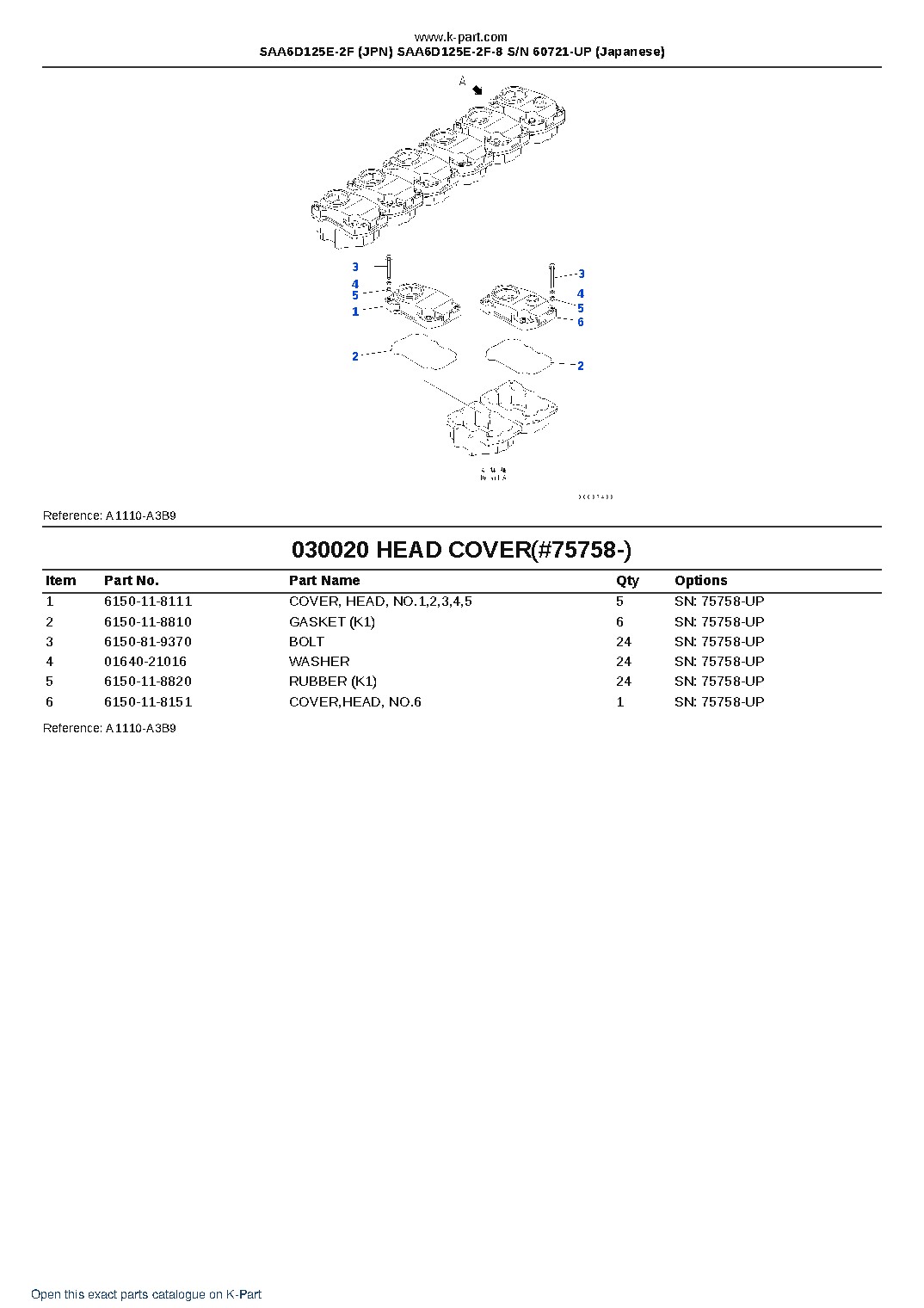 SAA6D125E-2F (JPN) SAA6D125E-2F-8 S/N 60721-UP (Japanese) – sample page 3 SAA6D125E-2F (JPN) SAA6D125E-2F-8 S/N 60721-UP (Japanese) – sample page 3