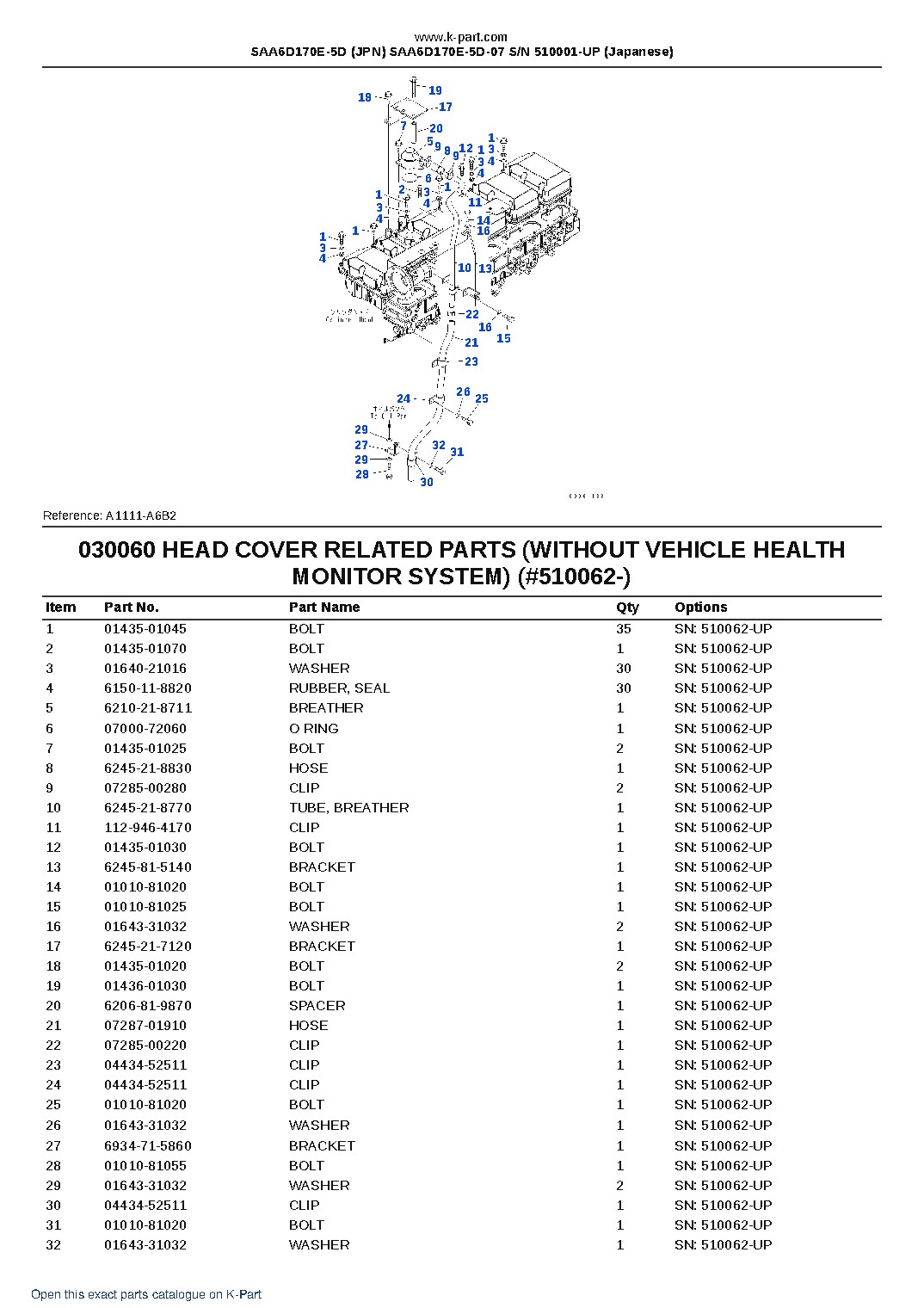 SAA6D170E-5D (JPN) SAA6D170E-5D-07 S/N 510001-UP (Japanese) – sample page 7