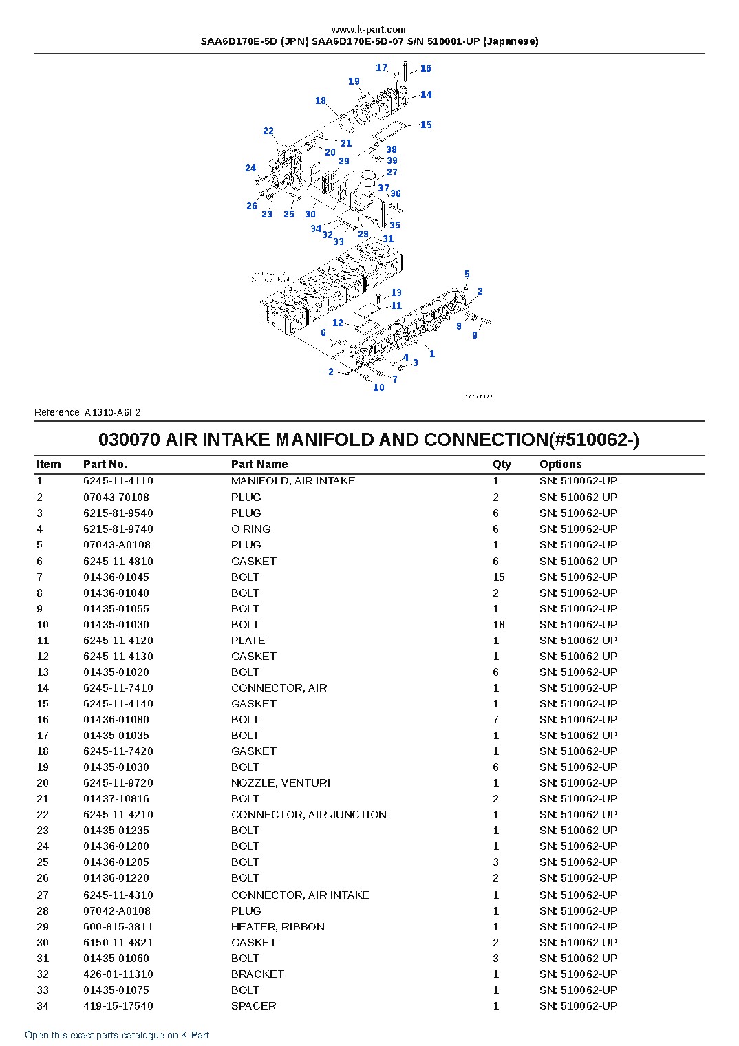 SAA6D170E-5D (JPN) SAA6D170E-5D-07 S/N 510001-UP (Japanese) – sample page 9