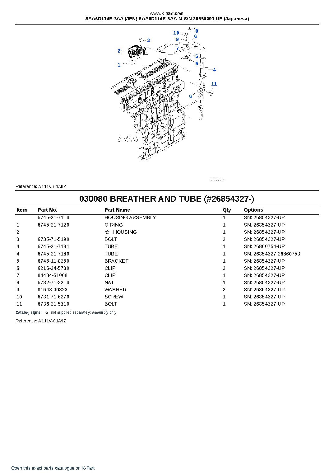 SAA6D114E-3AA (JPN) SAA6D114E-3AA-M S/N 26850001-UP (Japanese) – sample page 9