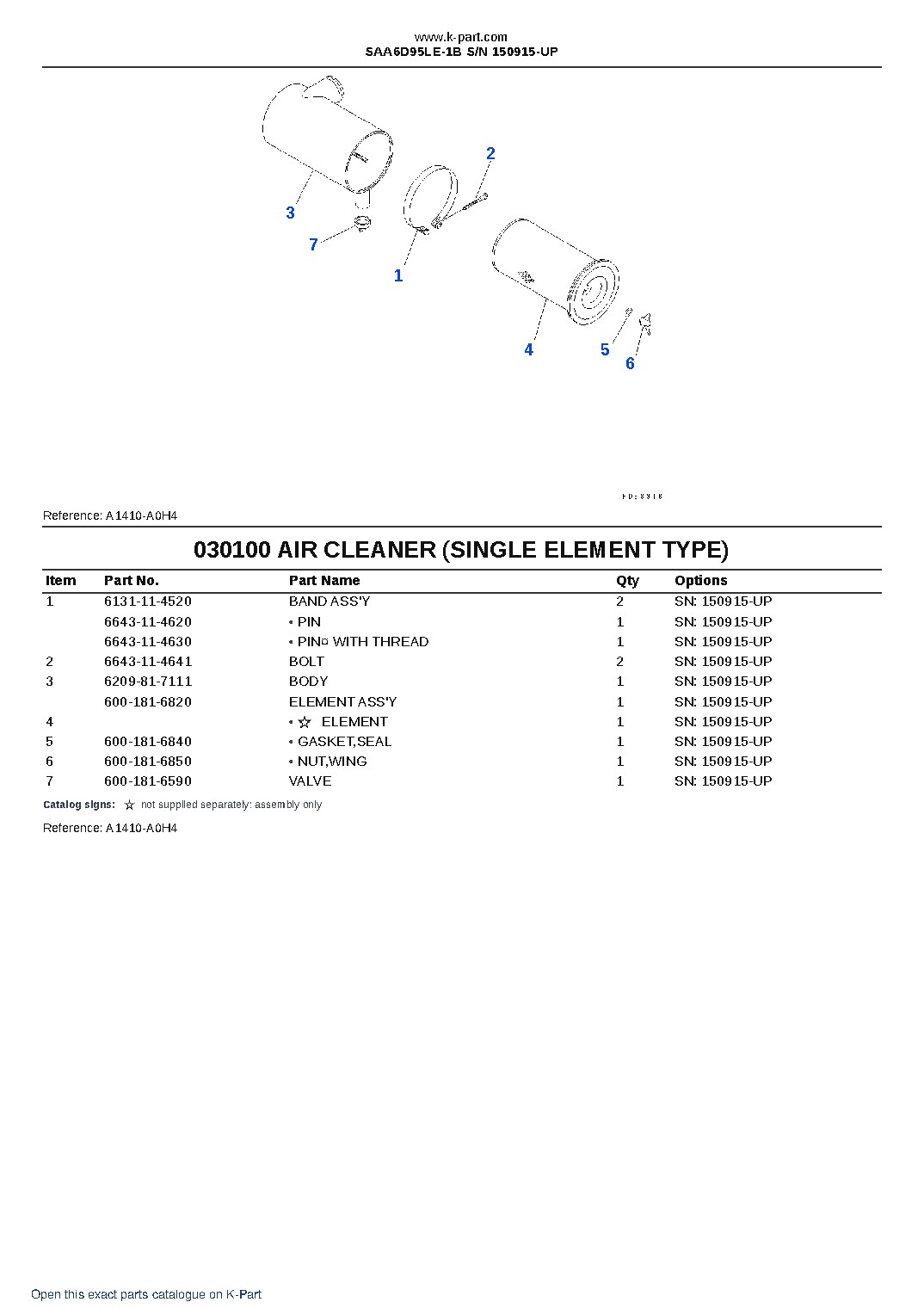 SAA6D95LE-1B S/N 150915-UP – sample page 10 SAA6D95LE-1B S/N 150915-UP – sample page 10