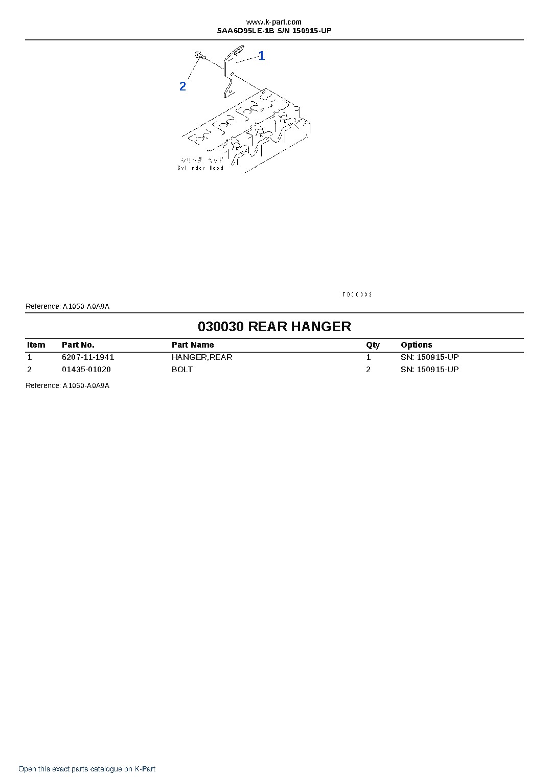SAA6D95LE-1B S/N 150915-UP – sample page 3 SAA6D95LE-1B S/N 150915-UP – sample page 3