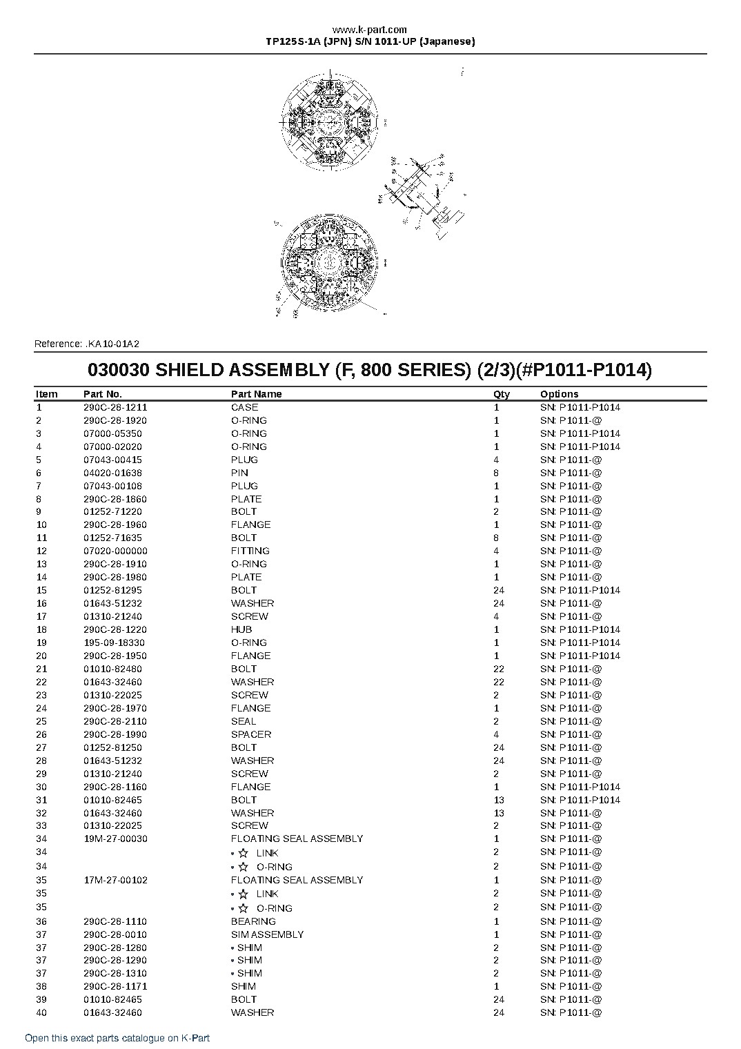 TP125S-1A (JPN) S/N 1011-UP (Japanese) – sample page 4 TP125S-1A (JPN) S/N 1011-UP (Japanese) – sample page 4