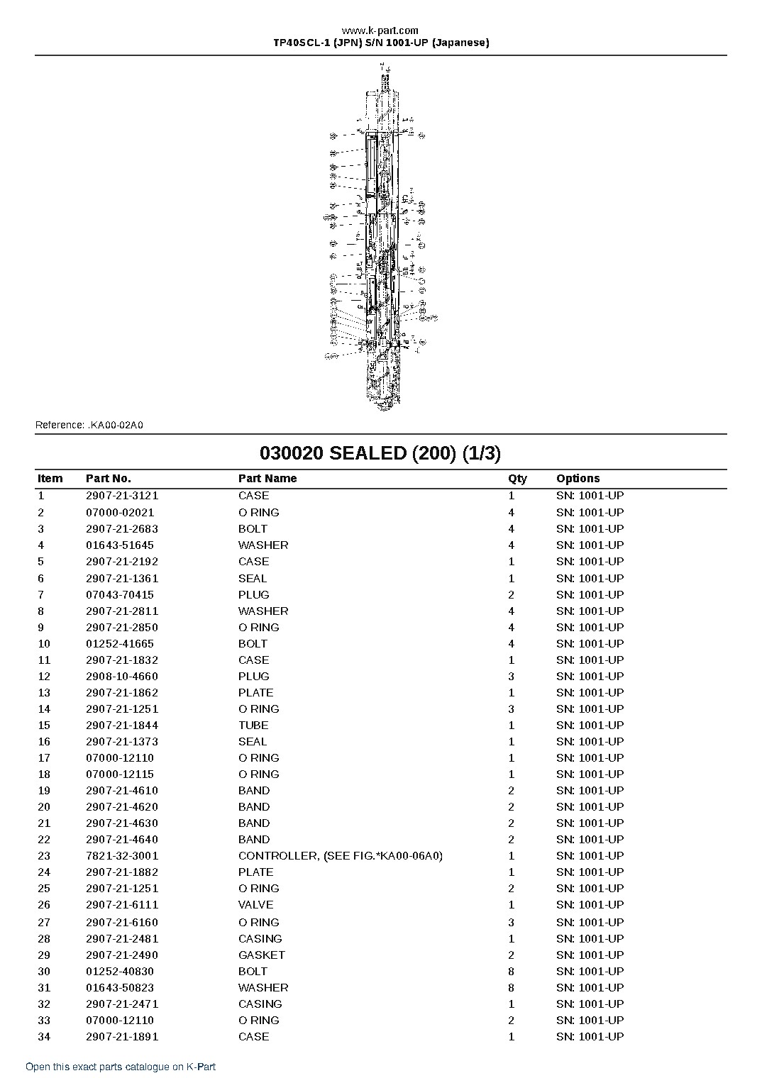 TP40SCL-1 (JPN) S/N 1001-UP (Japanese) – sample page 3 TP40SCL-1 (JPN) S/N 1001-UP (Japanese) – sample page 3