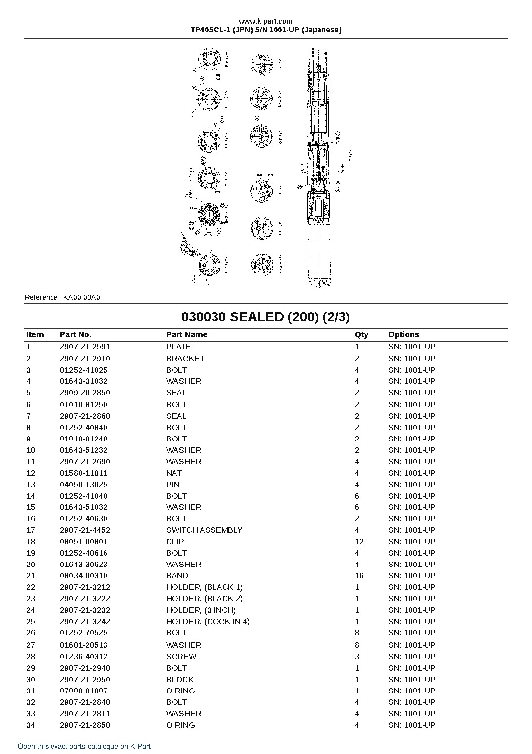 TP40SCL-1 (JPN) S/N 1001-UP (Japanese) – sample page 5 TP40SCL-1 (JPN) S/N 1001-UP (Japanese) – sample page 5