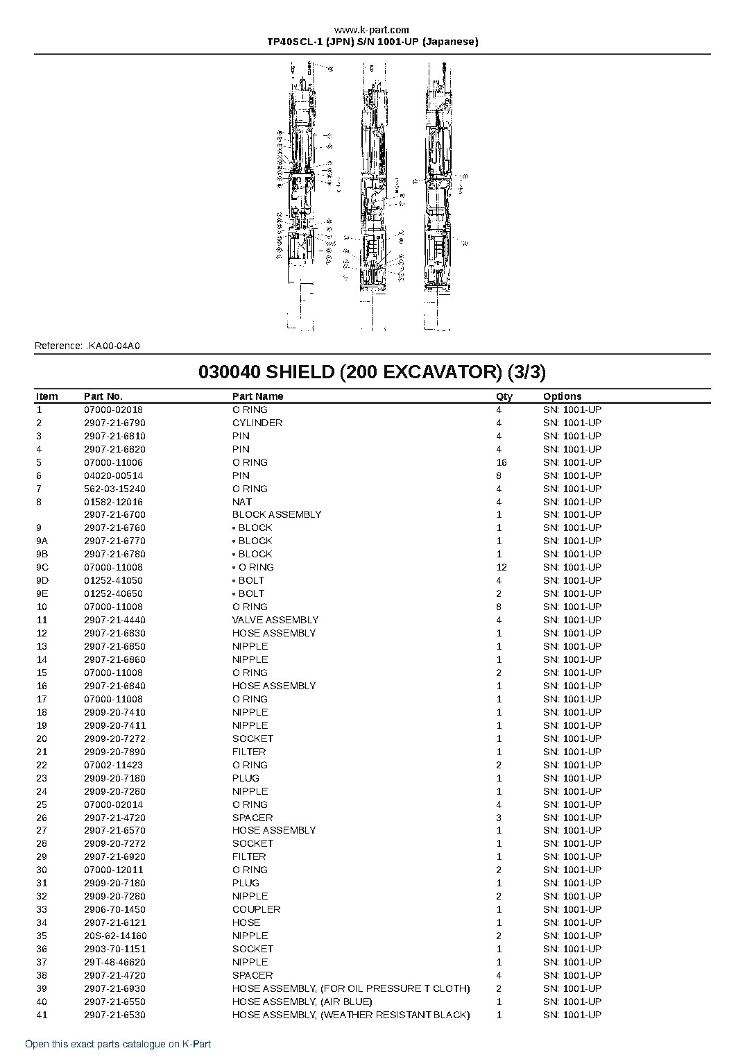 TP40SCL-1 (JPN) S/N 1001-UP (Japanese) – sample page 7 TP40SCL-1 (JPN) S/N 1001-UP (Japanese) – sample page 7